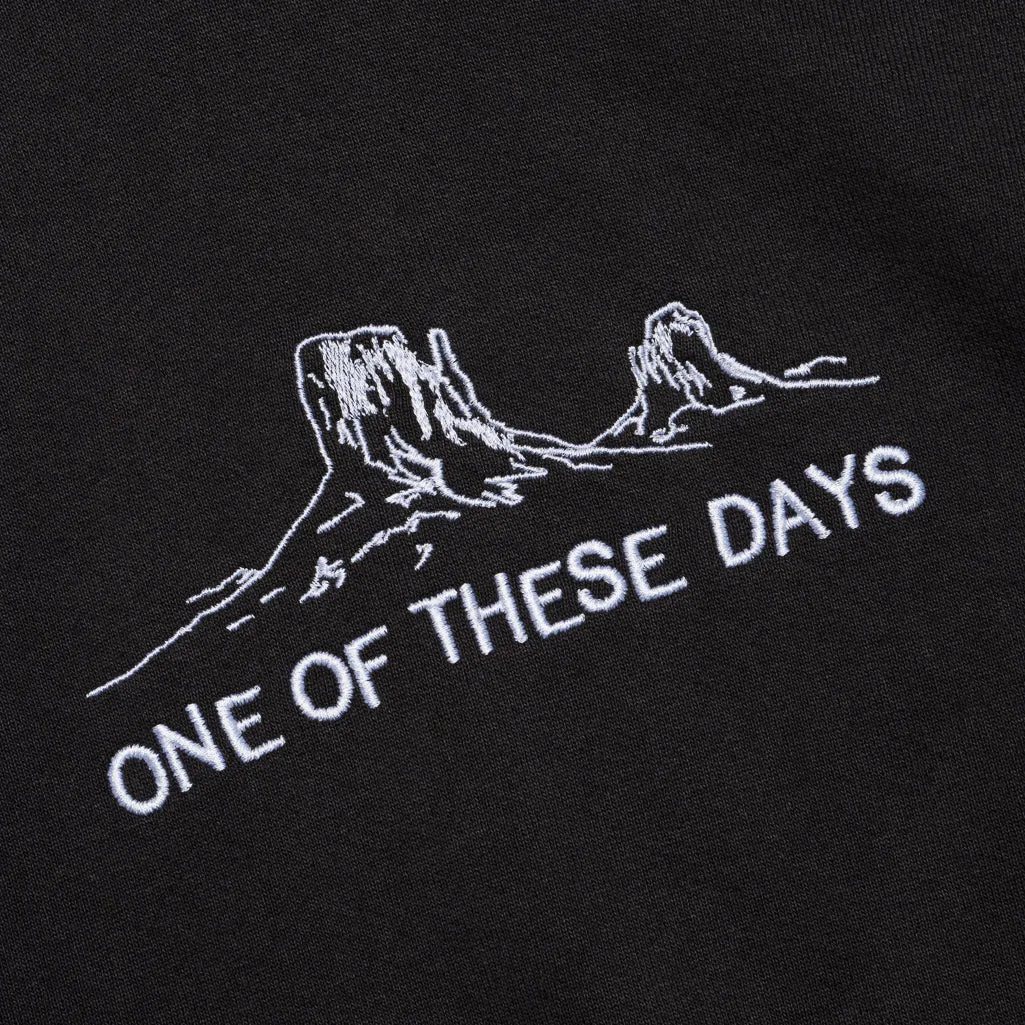 Lightweight Design One Of These Days Counting Every Second Hoodie - Black