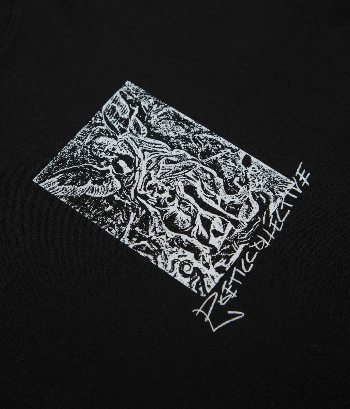 Bio Washed Softness Poetic Collective Angel T-Shirt - Black