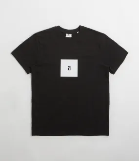 Water Resistant winter season Poetic Collective Box T-Shirt - Black / White