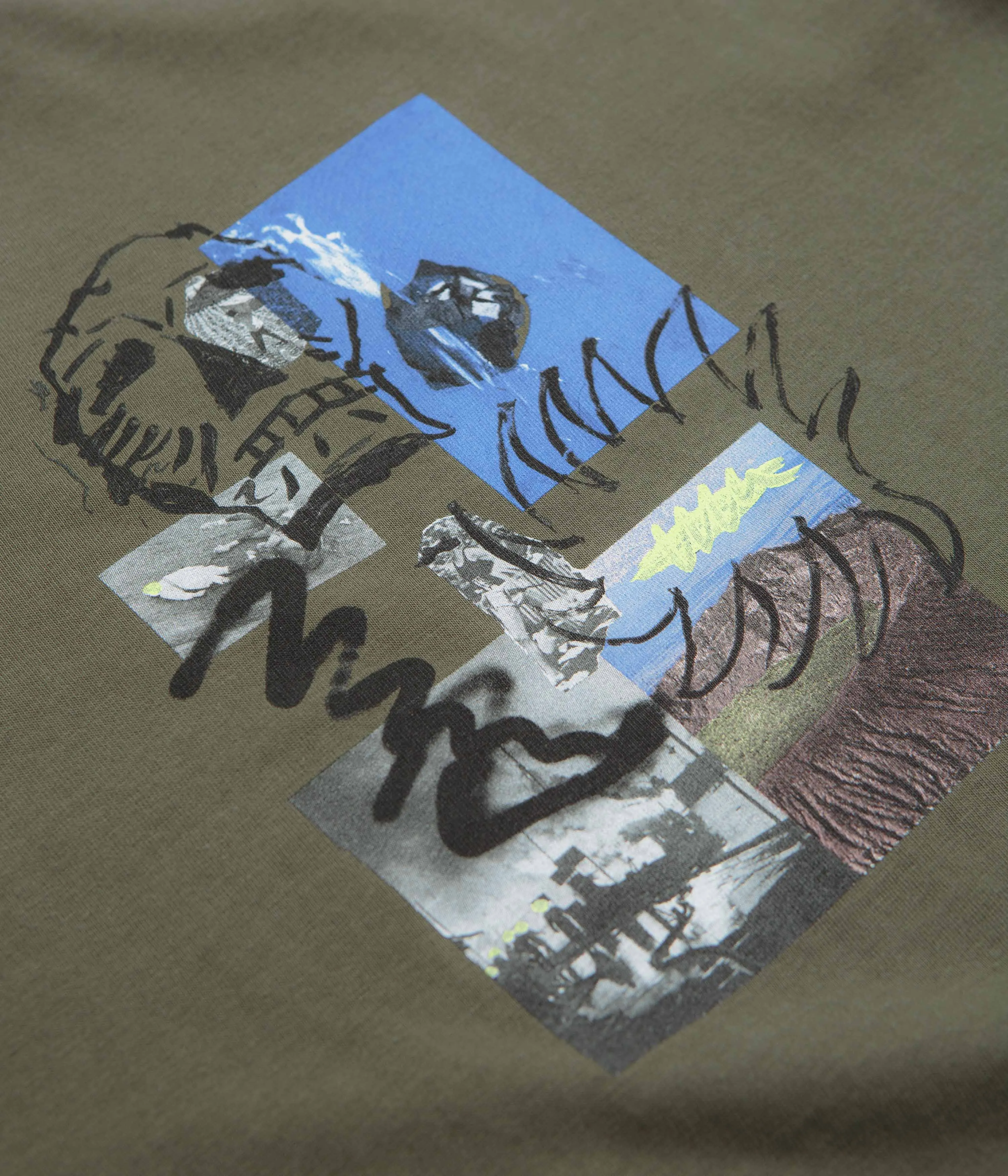 Seminar narrow legs Poetic Collective Skull T-Shirt - Khaki