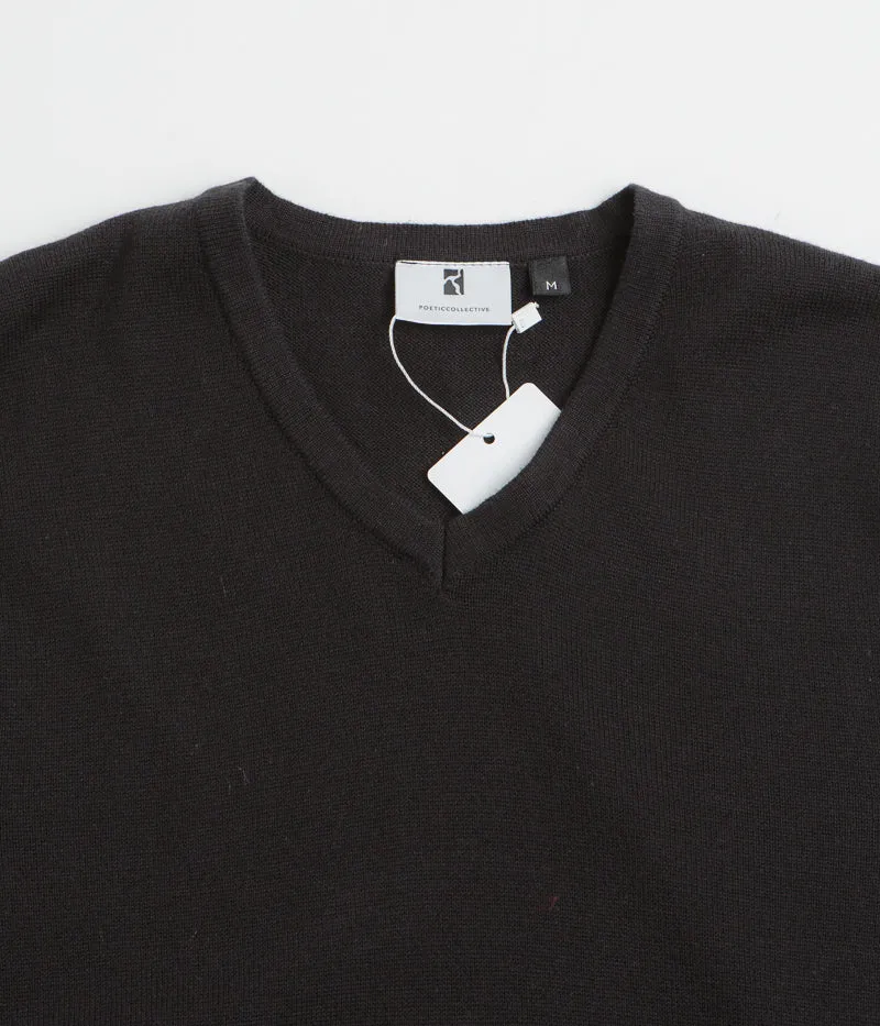 Travel Minimal Poetic Collective Slipover Vest - Black