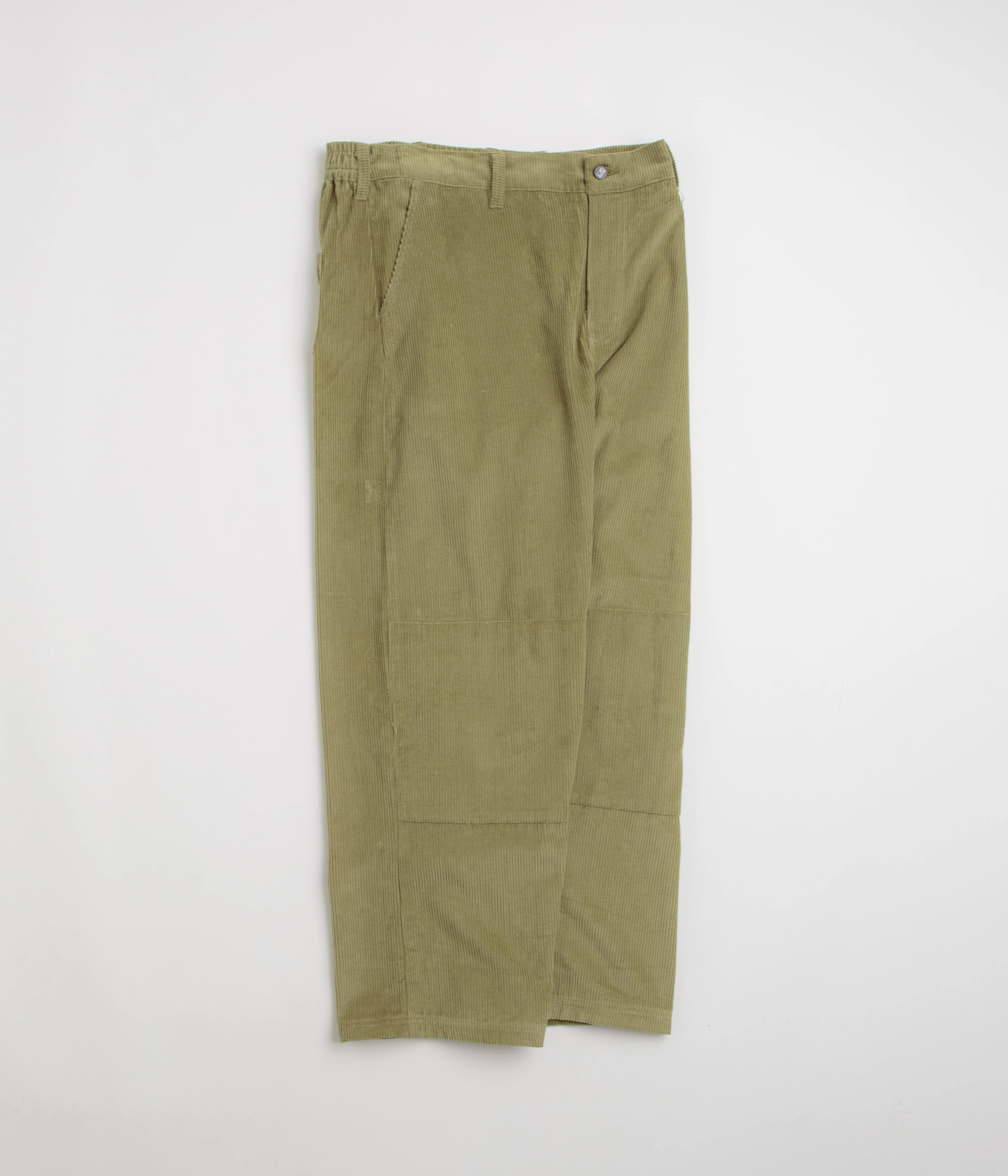 Poetic Collective Corduroy Sculptor Pants - Olive Green Chic Comfort