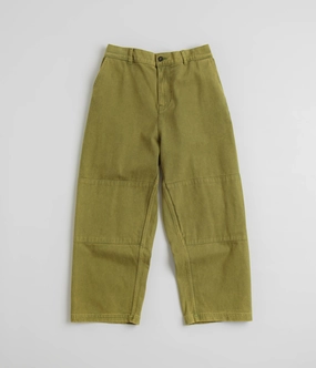 Fashionable Waist Indoor Comfort Poetic Collective Denim Sculptor Pants - Green Acid Wash