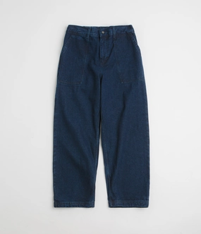 Poetic Collective Painter Pants - Classic Denim / Black Windproof coating