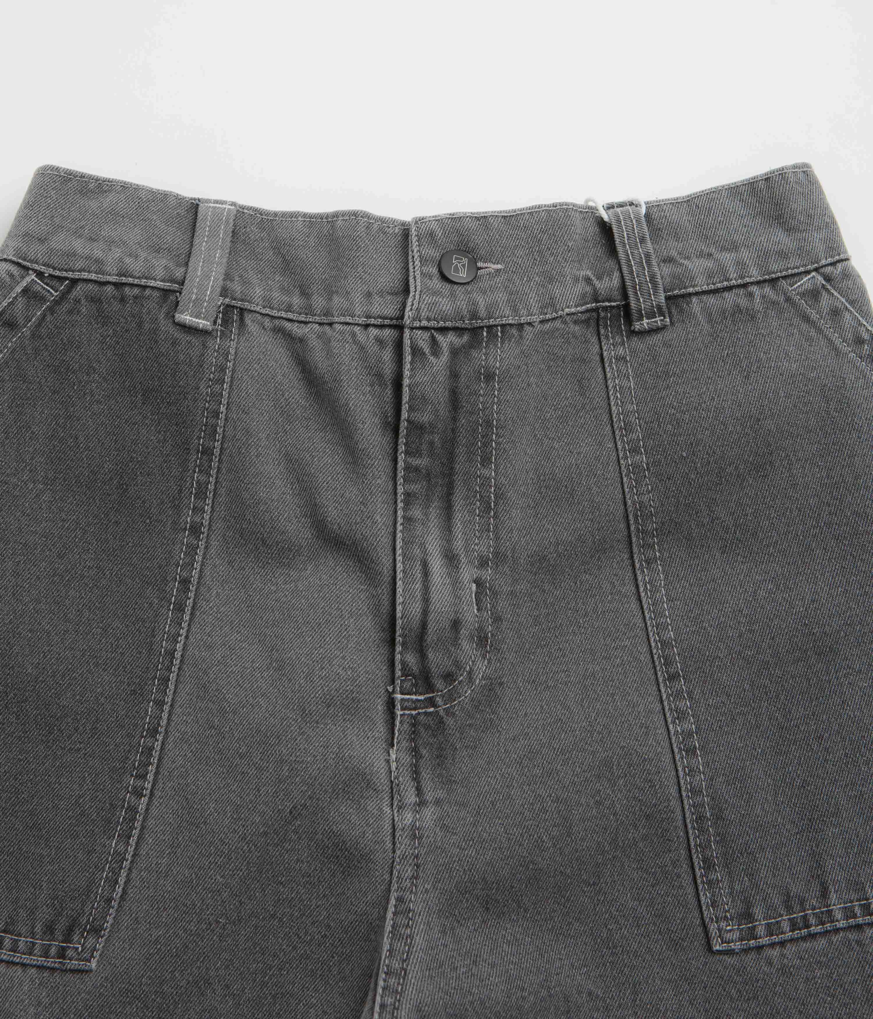 Poetic Collective Painter Pants - Grey Washed Denim Outdoor Use
