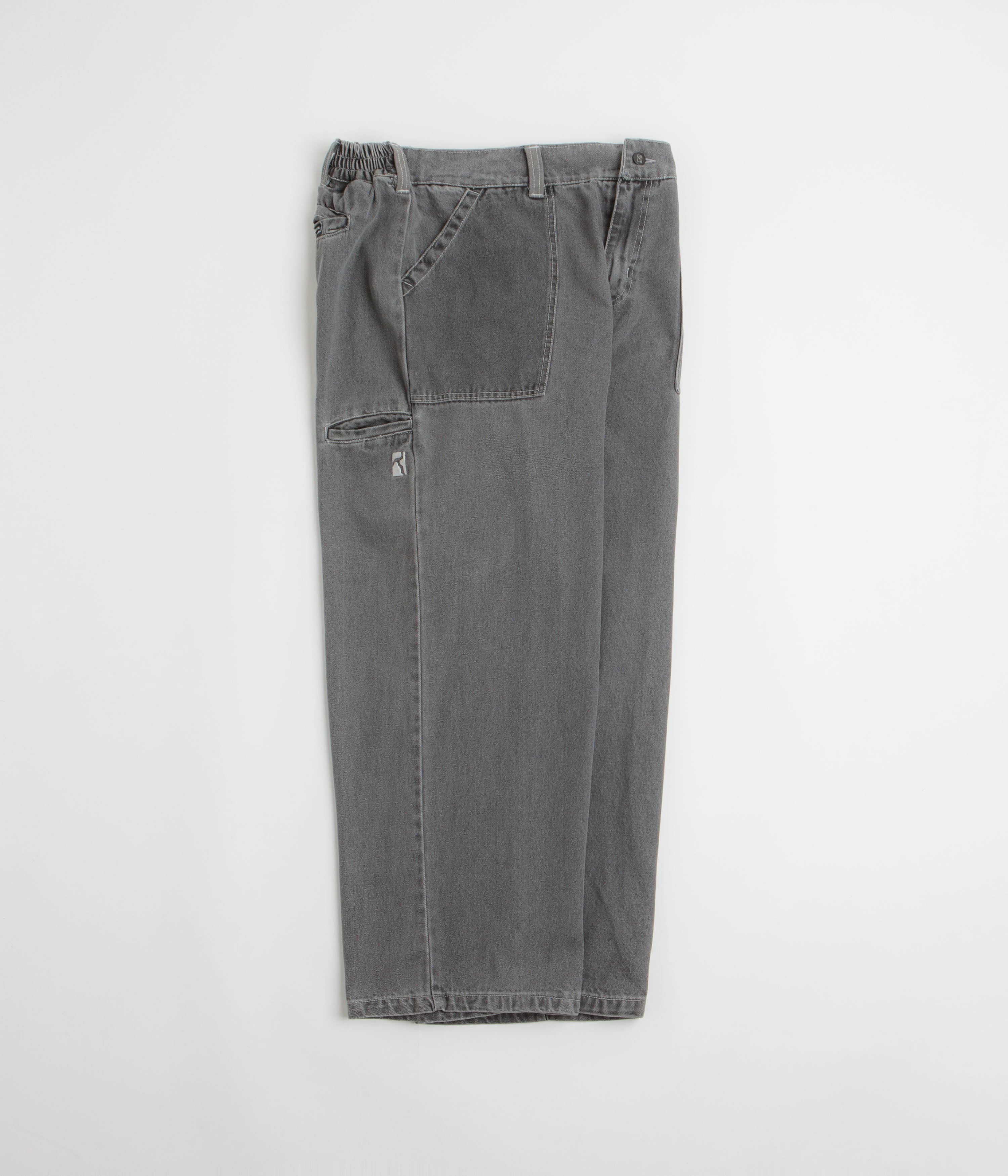 CompressionSupport Stain Release Finish Poetic Collective Painter Pants - Grey Washed Denim