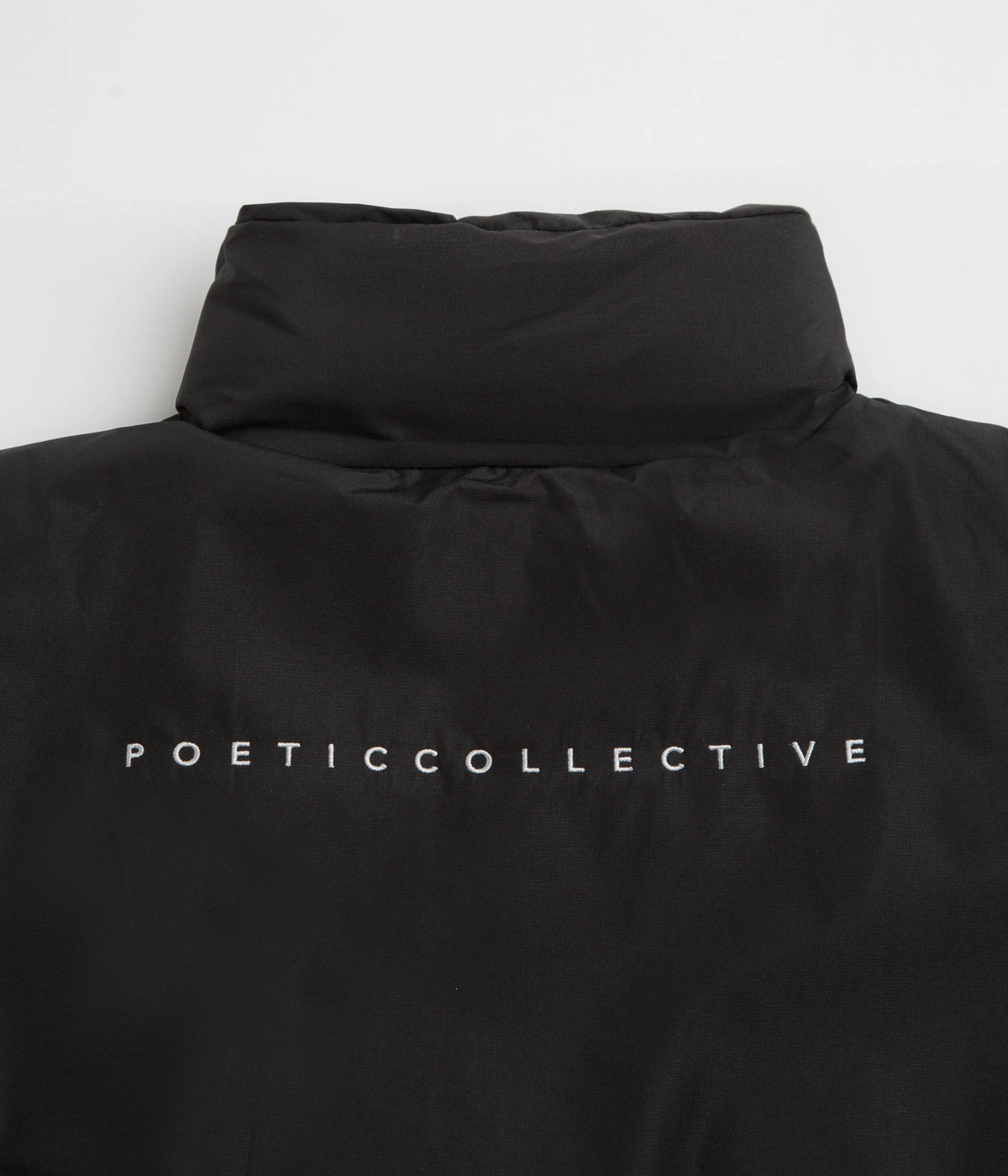 Poetic Collective Puffer Jacket - Black / White Money