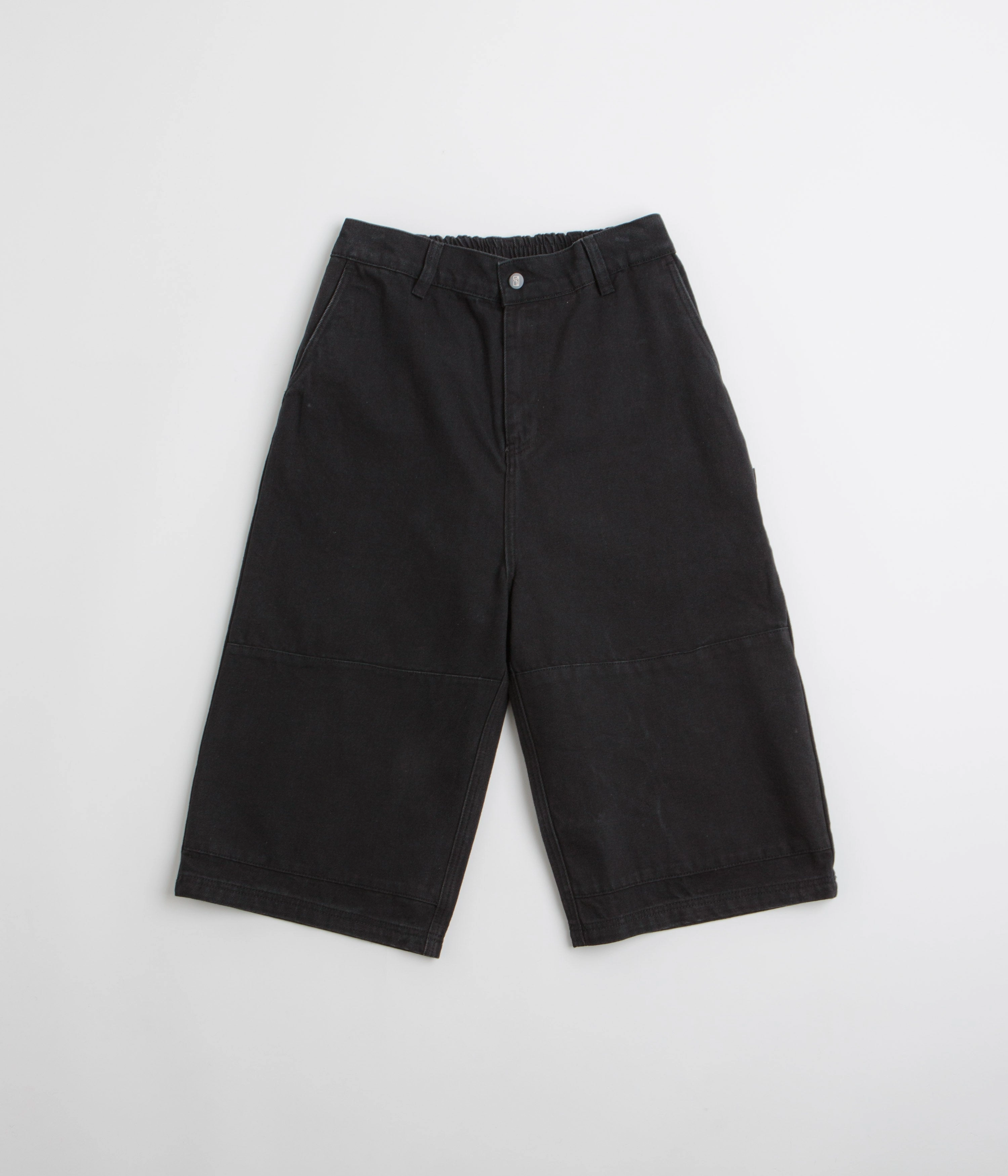 ribbed texture Poetic Collective Sculptor Shorts - Black Denim