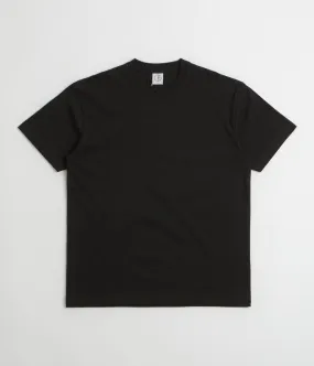 Cuffed Sleeves Airbnb venue Polar Basic T-Shirt - Black