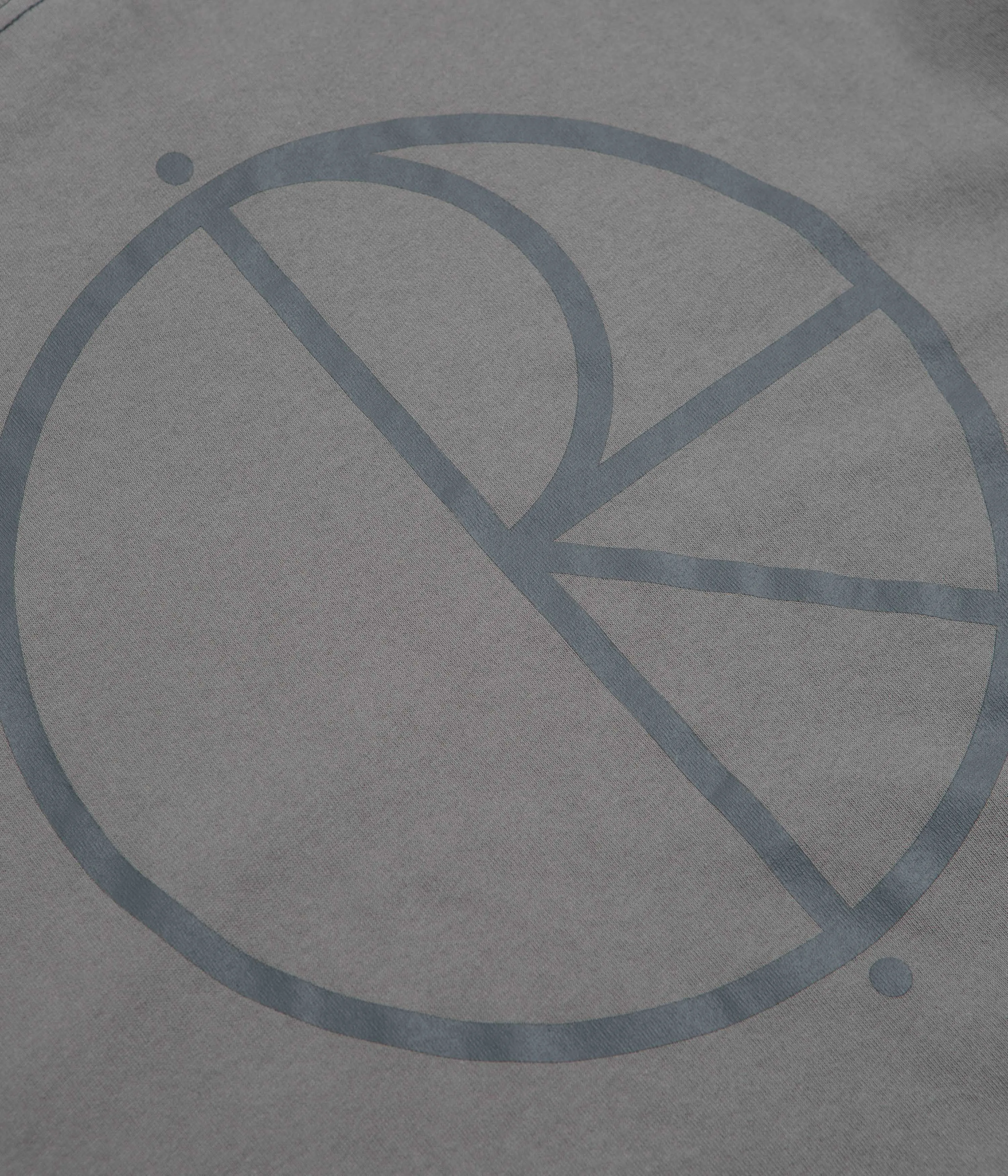 Polar Contrast Stroke Logo T-Shirt - Grey Breathable Material