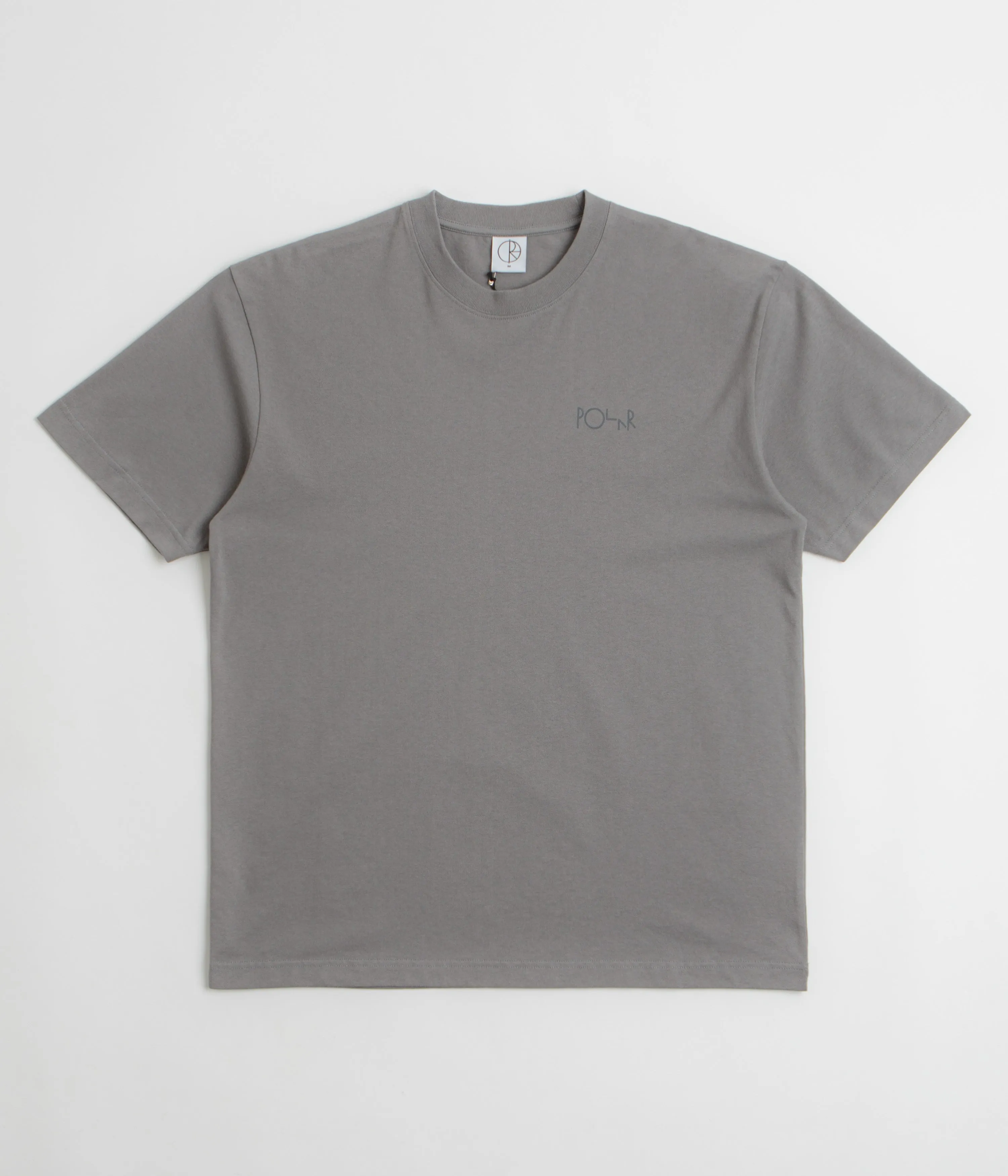 Polar Contrast Stroke Logo T-Shirt - Grey tropical climate