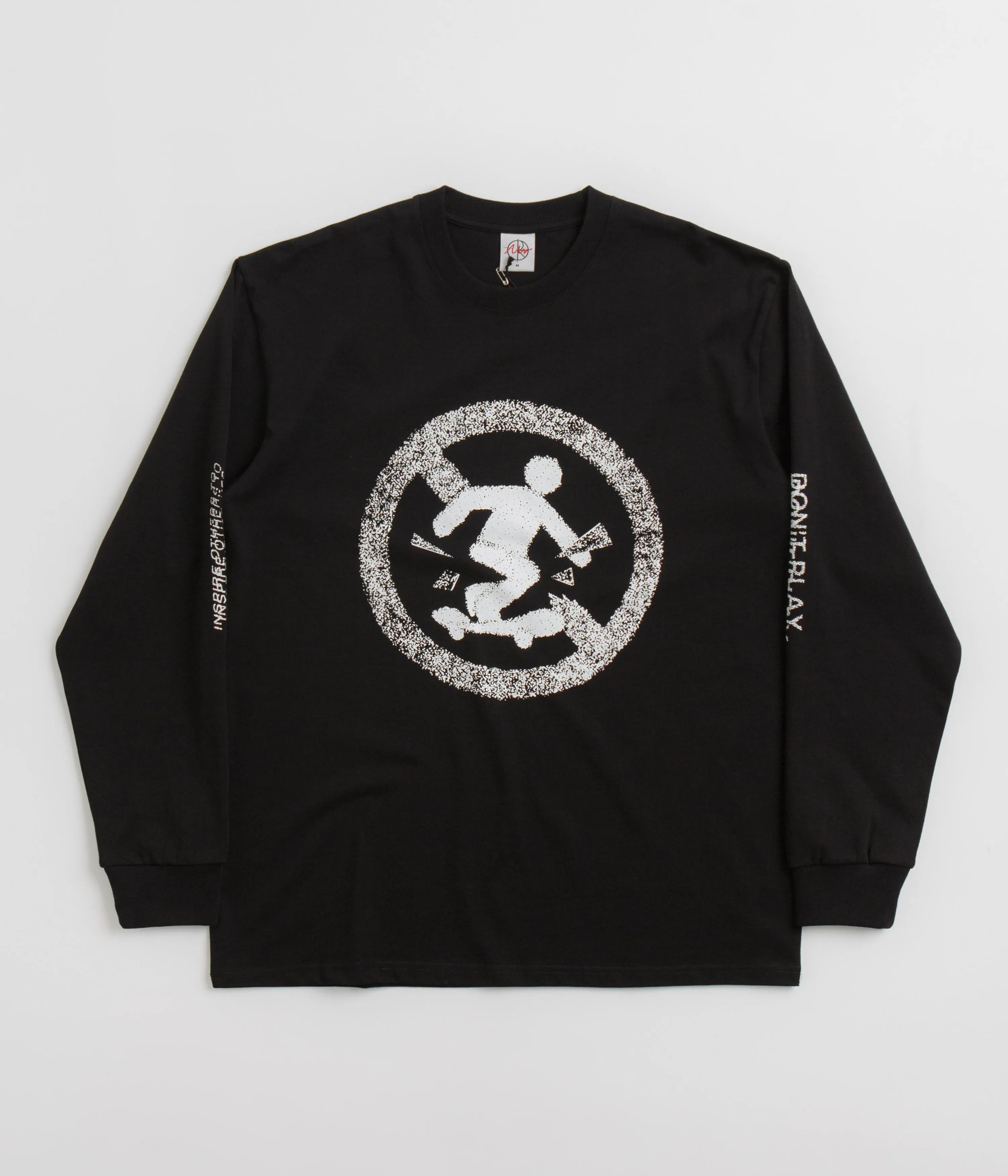 Polar Don't Play Long Sleeve T-Shirt - Black empire waist silhouette Bio Washed Softness