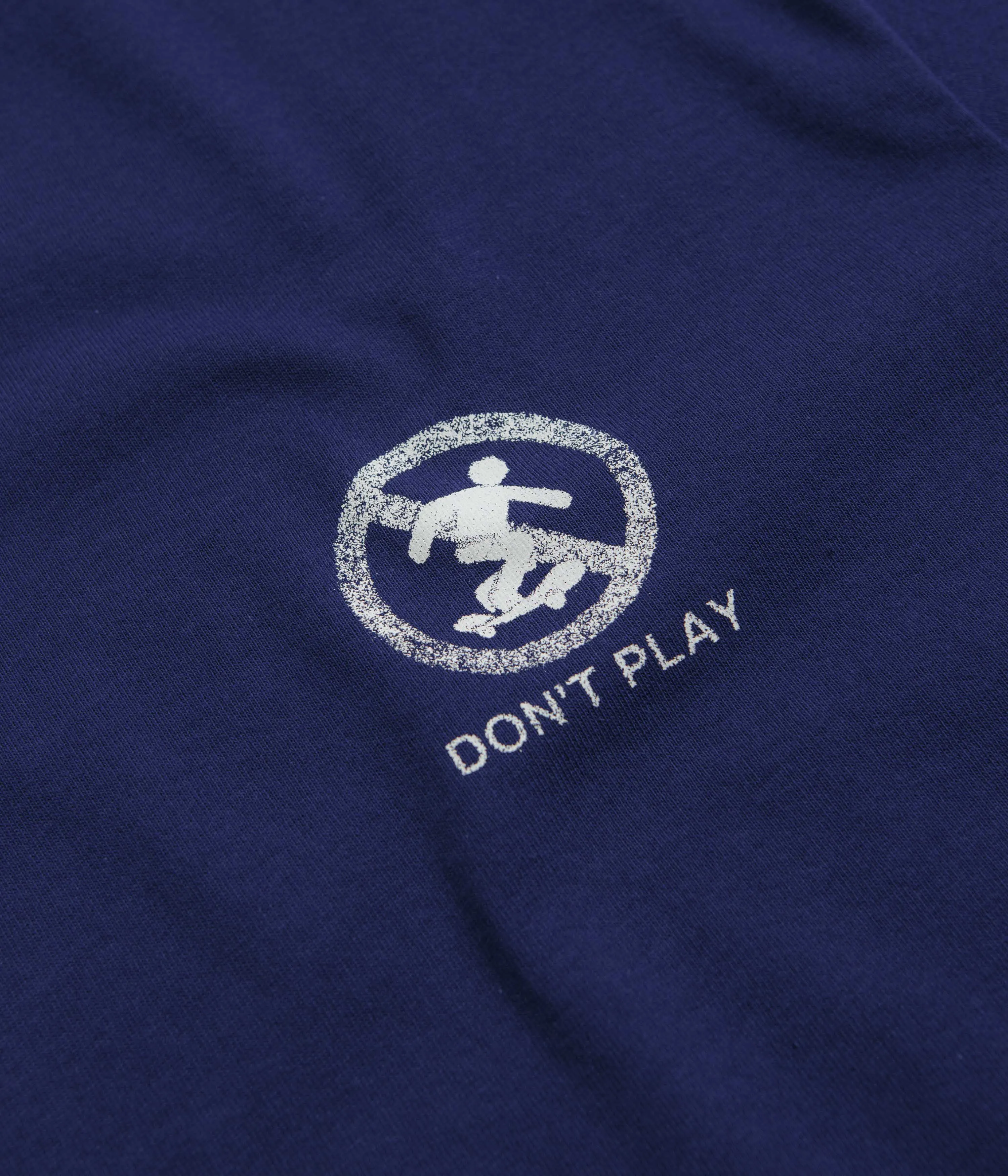 Polar Don't Play T-Shirt - Deep Royal Blue tag