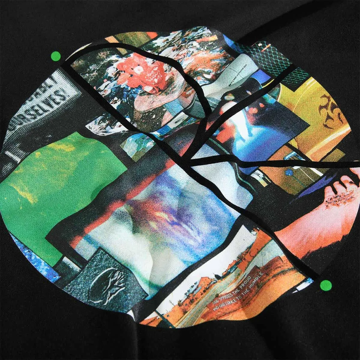 New Year's Eve wear Polar - Fill Logo Ourselves Collage Dave Hoodie Black