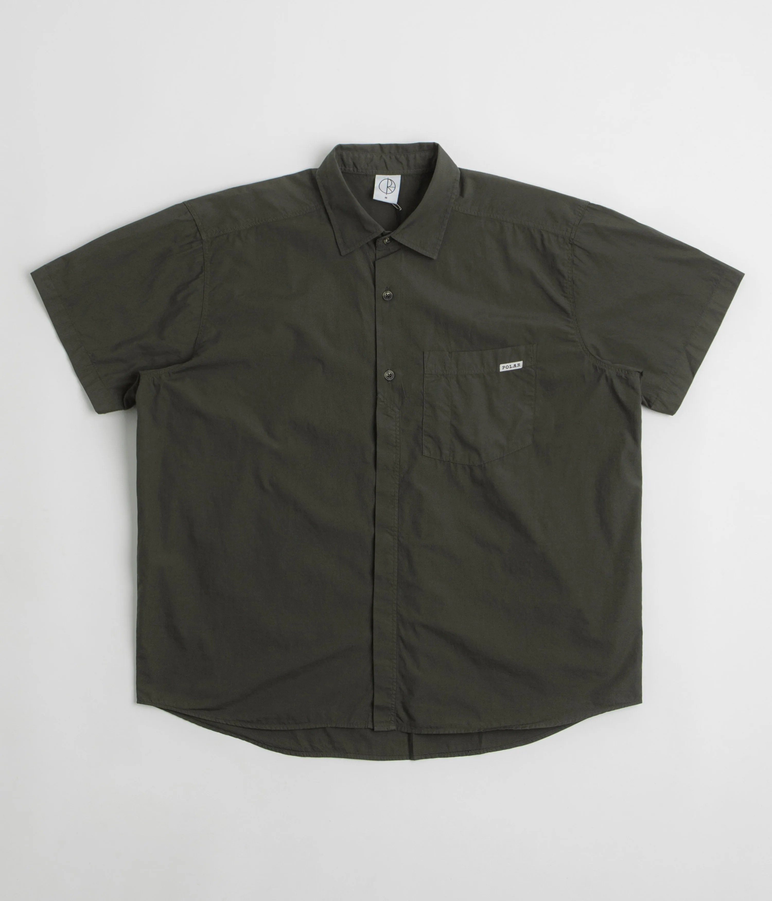 Tear Resistant Reinforcement Polar Mitch Short Sleeve Shirt - Dirty Black