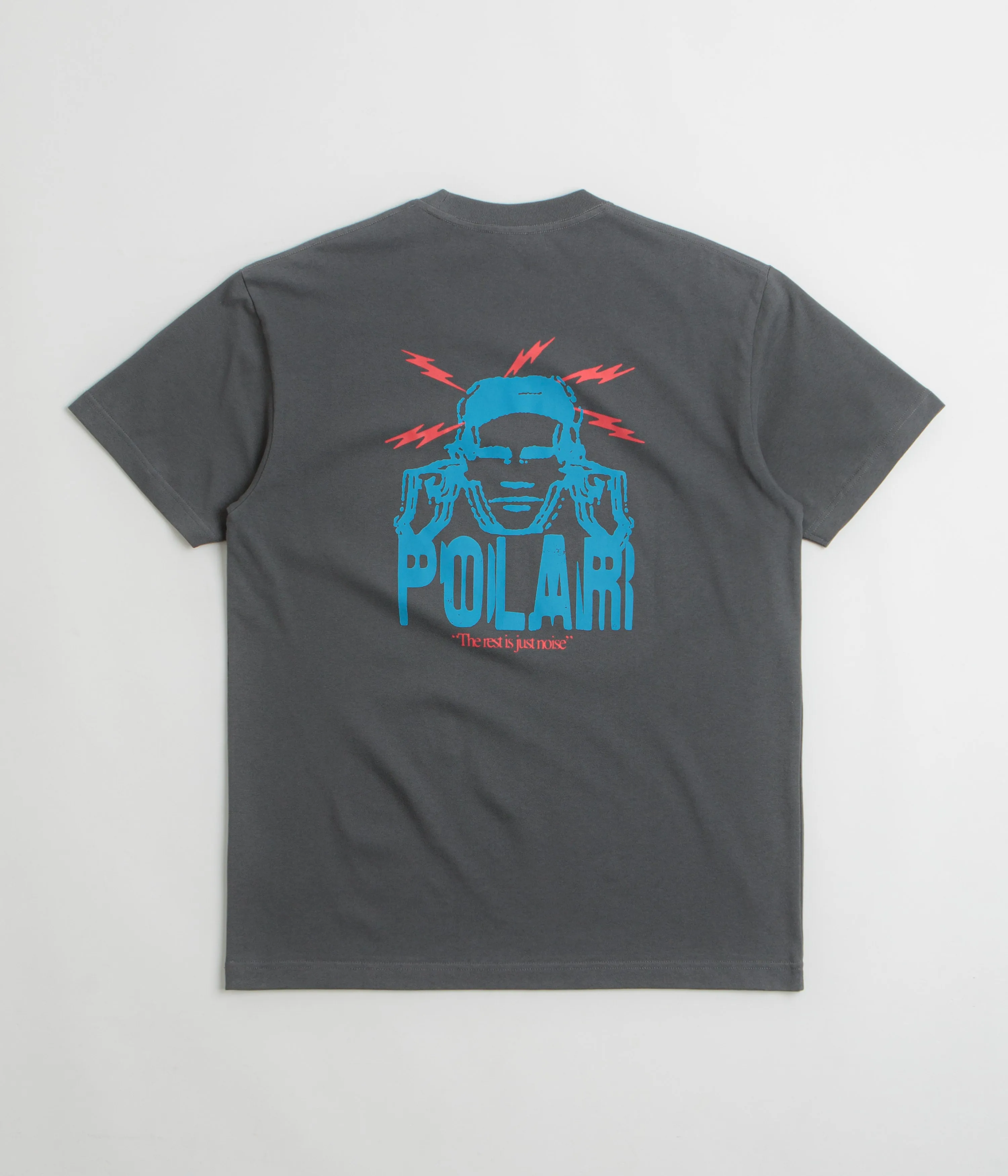 tassel Zipped Polar Noise T-Shirt - Graphite