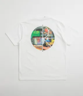 Sleeveless Wedges Polar Ourselves Collage Fill Logo T-Shirt - White