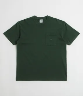 Polar Pocket T-Shirt - Dark Green Zipped Hand washable