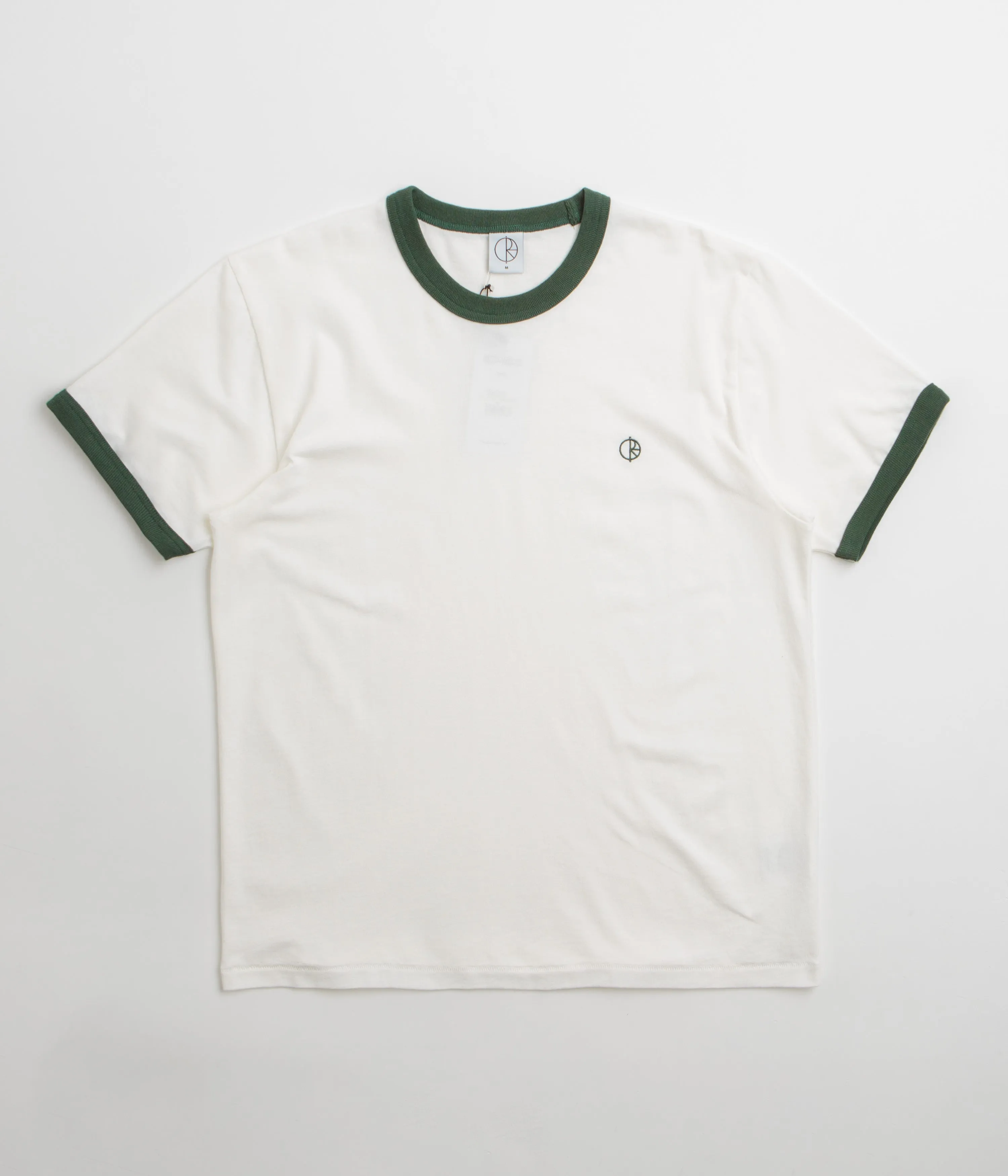 Polar Ringer T-Shirt - Cloud White / Dark Green bus venue shopping