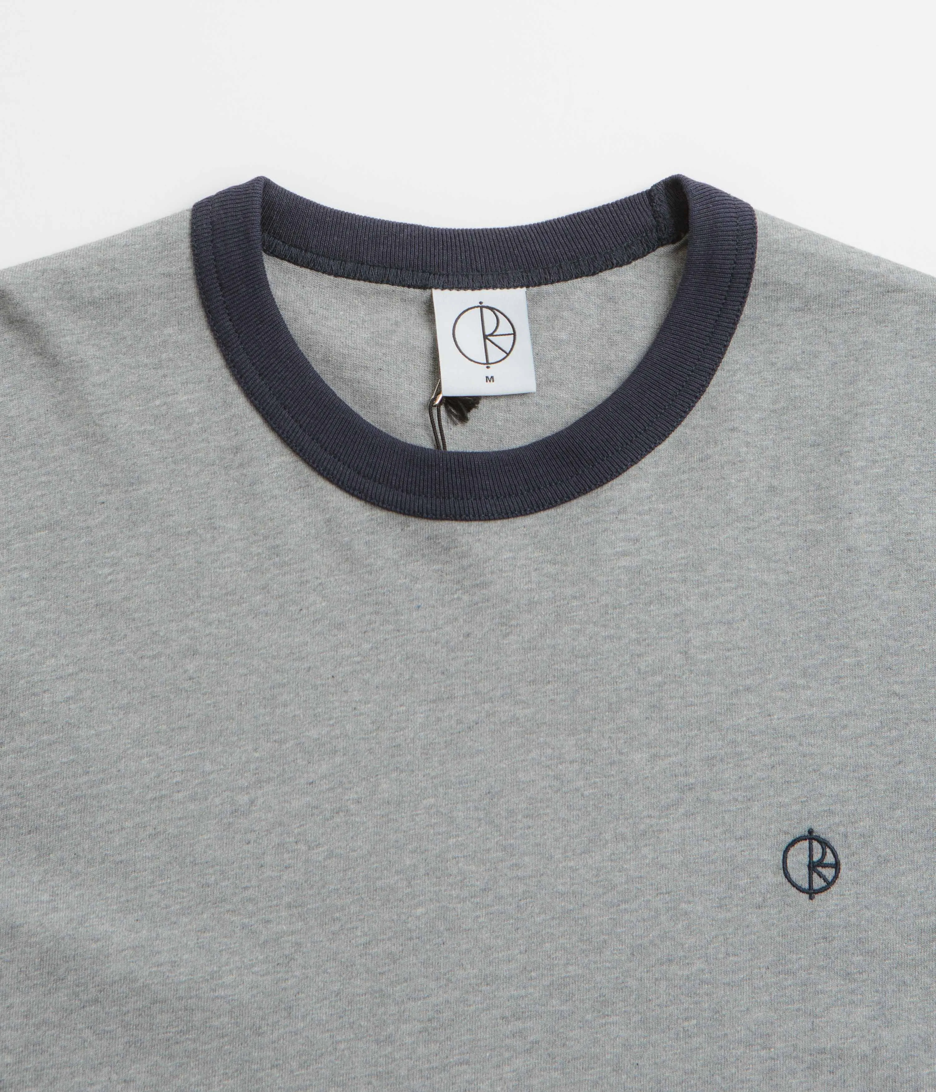 Polar Ringer T-Shirt - Heather Grey / Navy / Navy concert