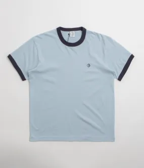 camisole Polar Ringer T-Shirt - Light Blue / Navy