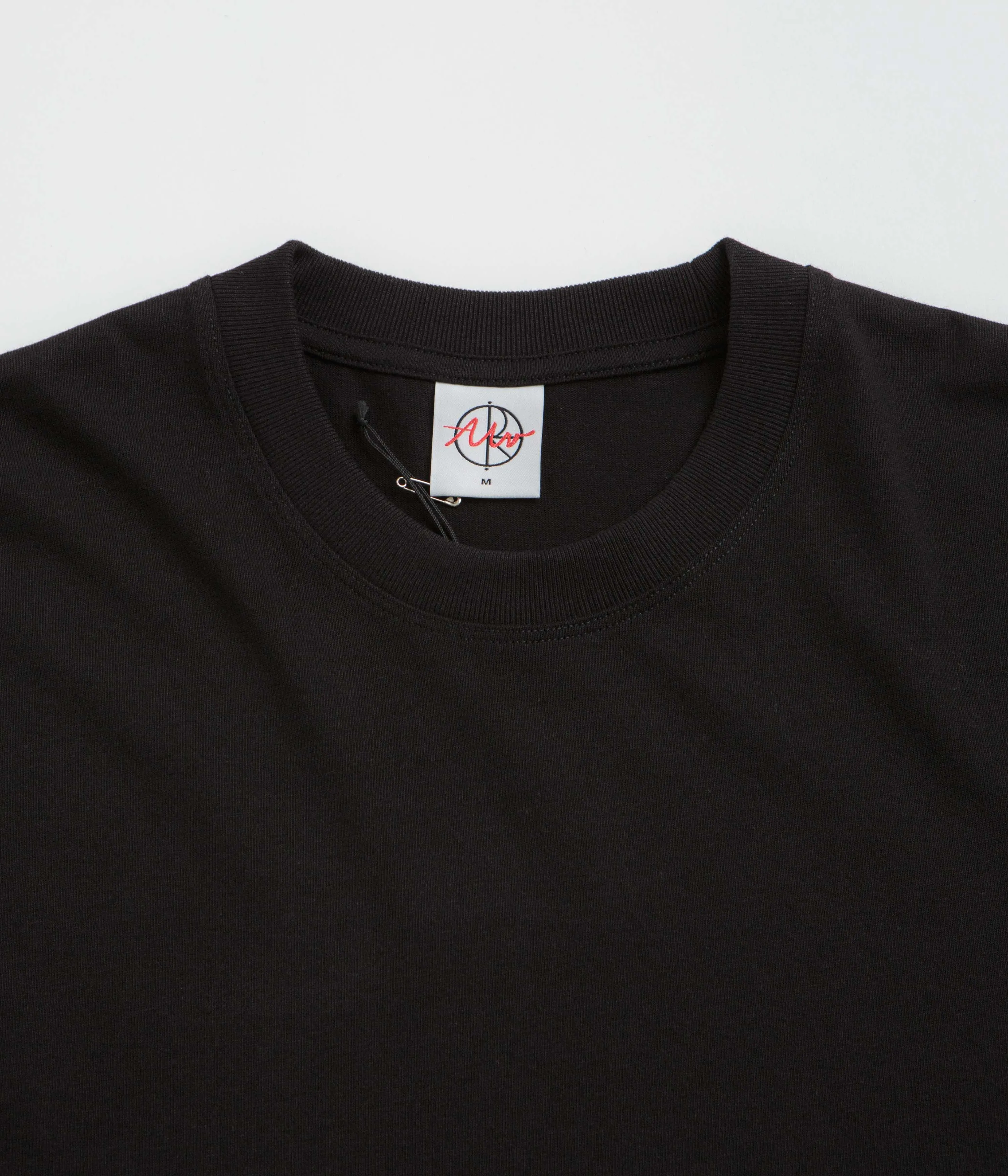 Polar Sad at Times Long Sleeve T-Shirt - Black hockey venue Button Closure