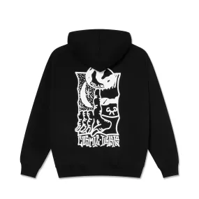 Polar Skate Co Dave Cosmic Hoodie - Black Panda like