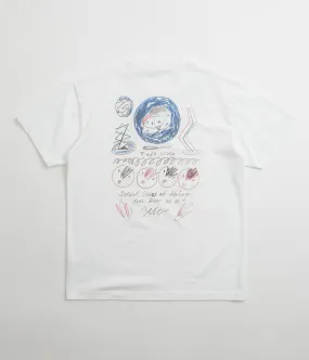 Flatlock Seam Technique Polar Social Side T-Shirt - White