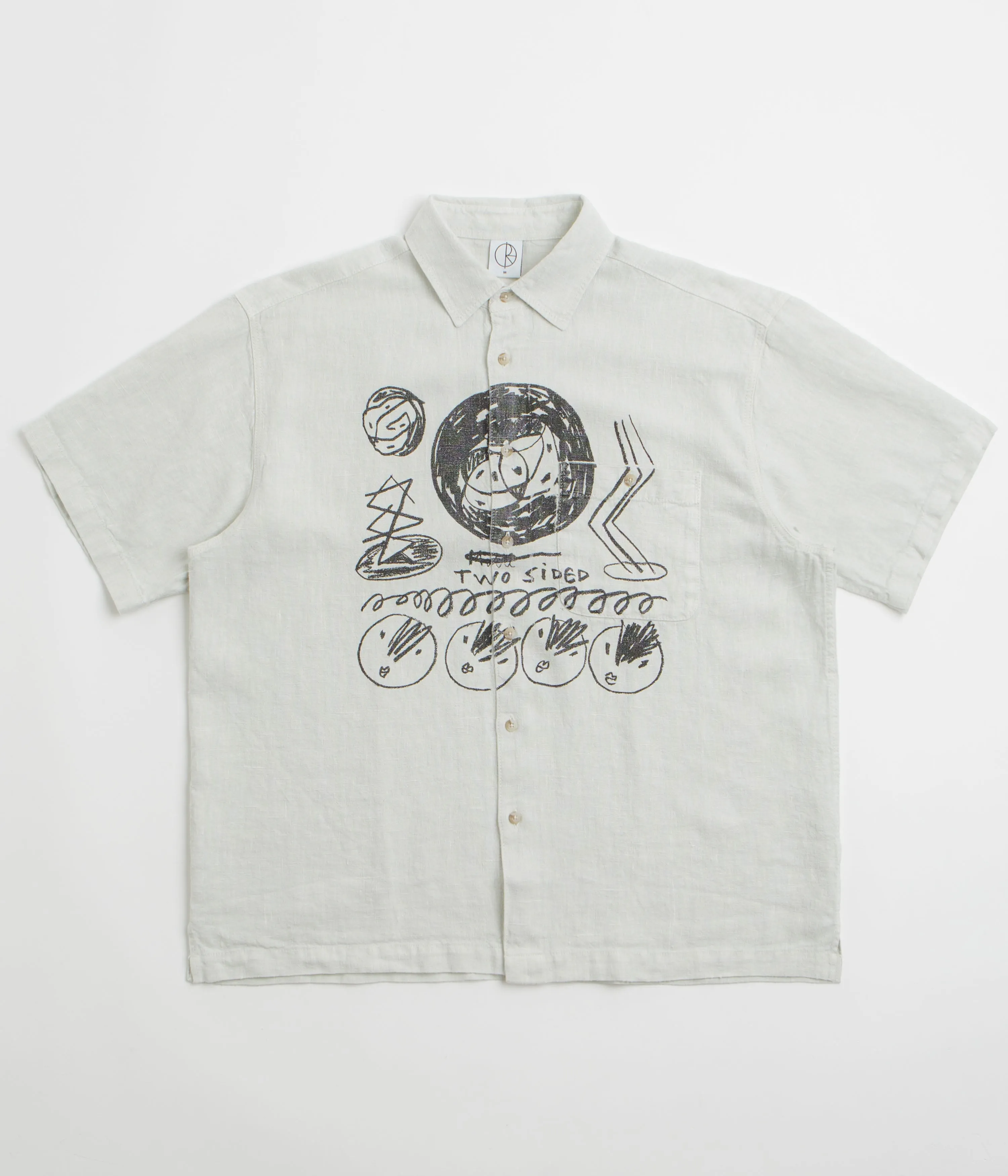 Wrinkle Resistant Finish Polar Tom Shirt - Ice Grey