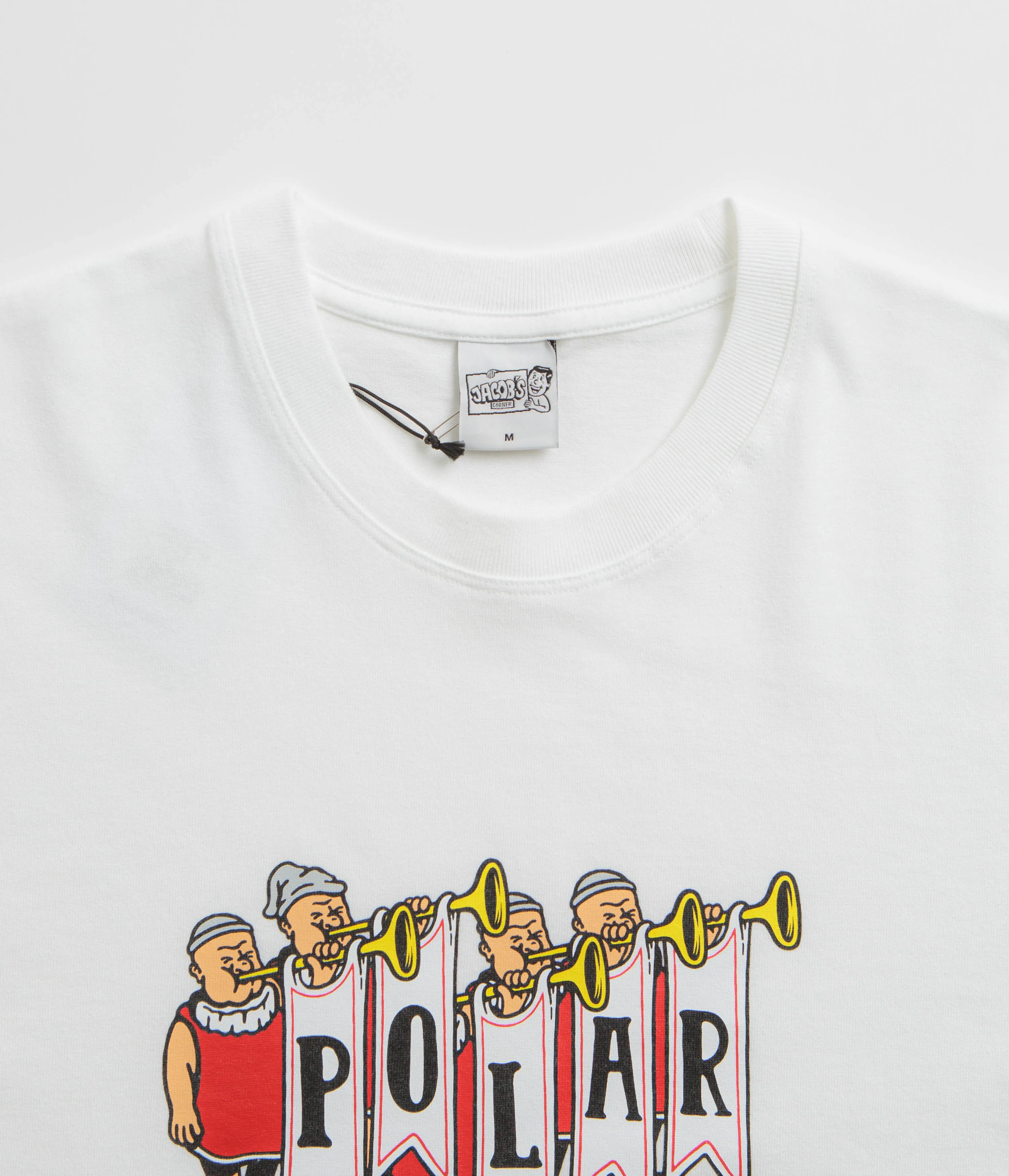 Polar Trumpets T-Shirt - White Buttoned Button Closure