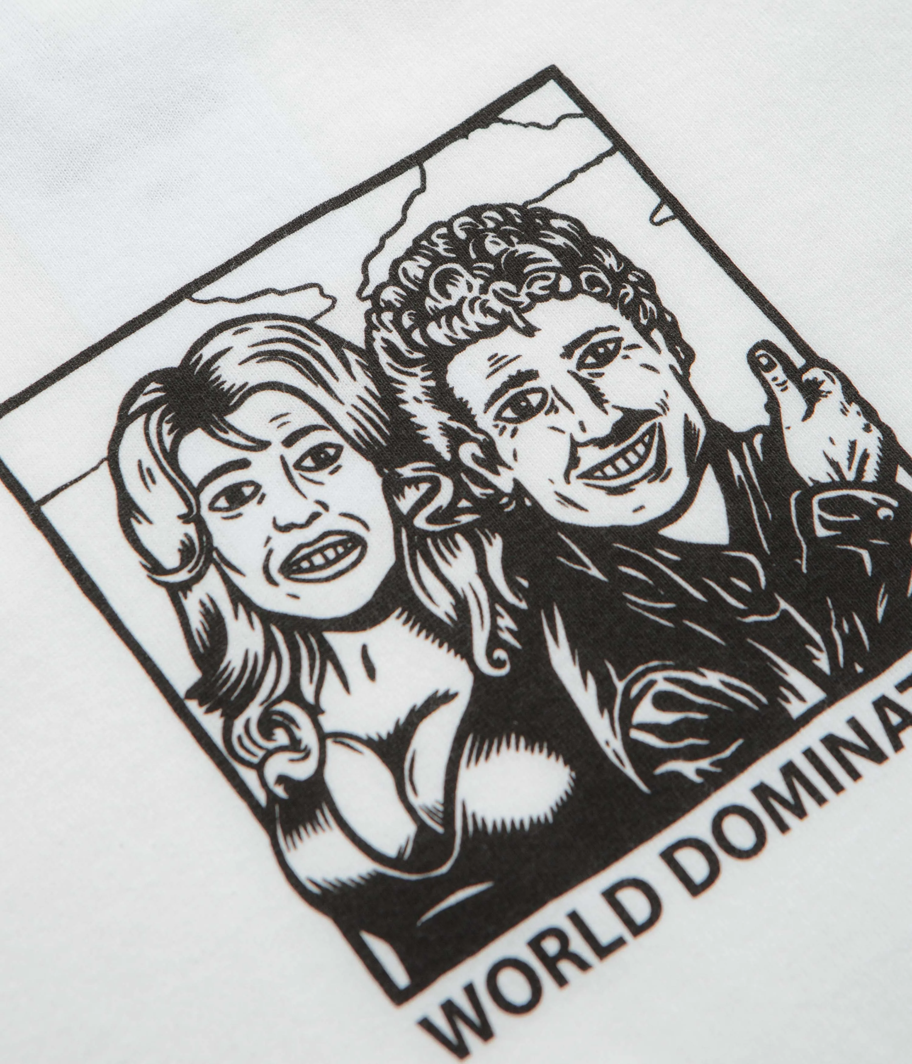 Polar World Domination T-Shirt - White / Black / White Sleepwear bead