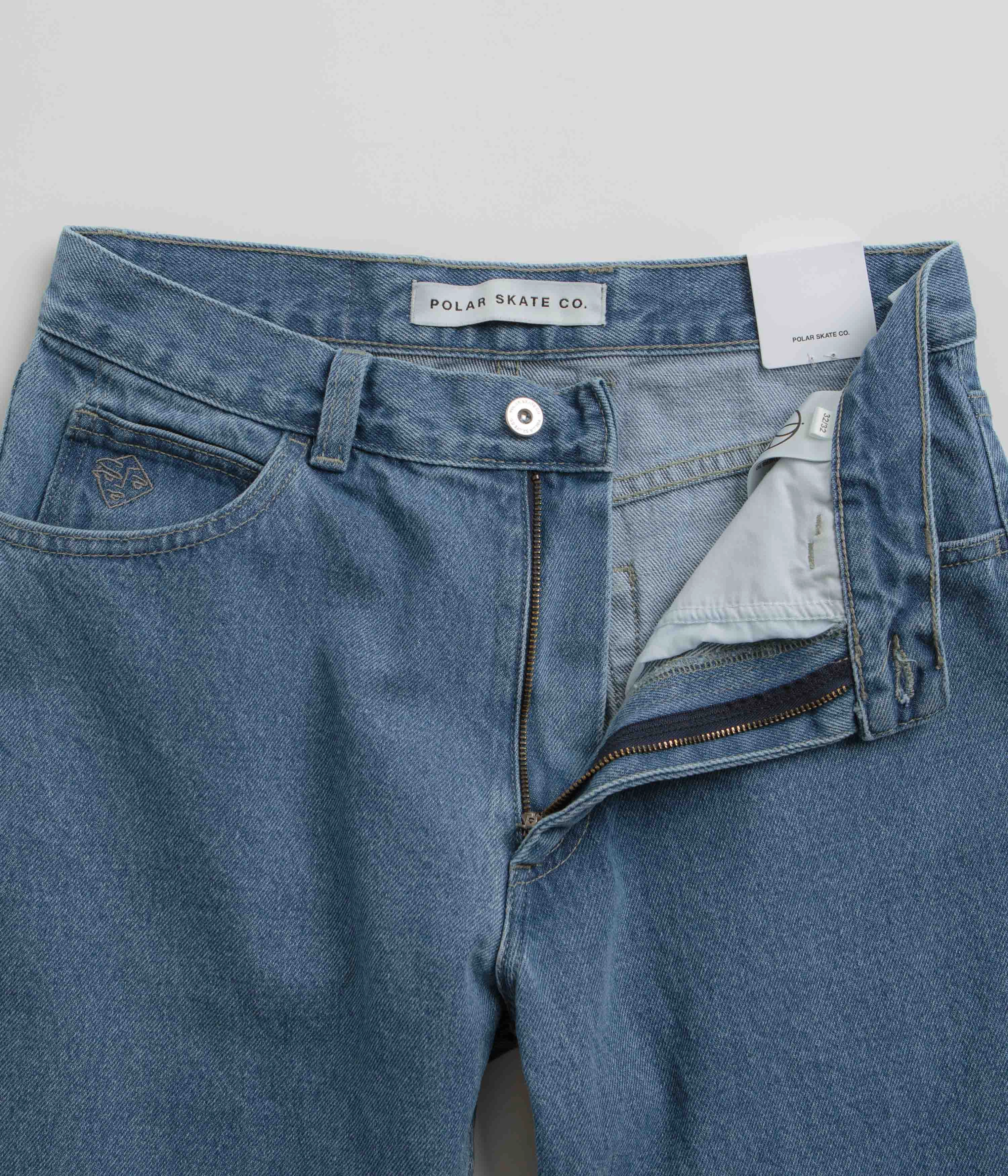 Flexible Waistband Stylish Comfort Polar 89 Jeans - Mid Blue