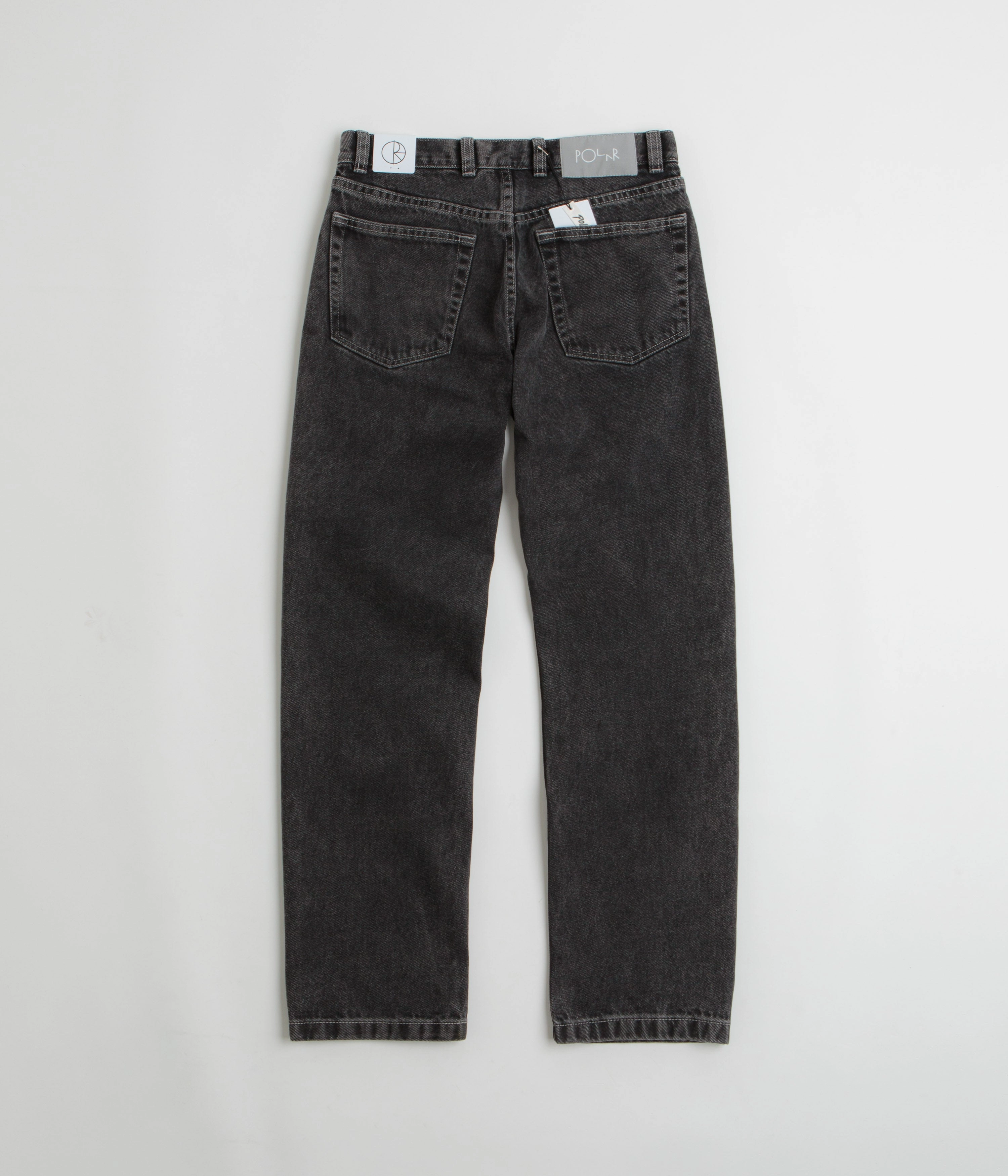 Polar 89 Jeans - Silver Black Double Layered Hem All Season Versatility