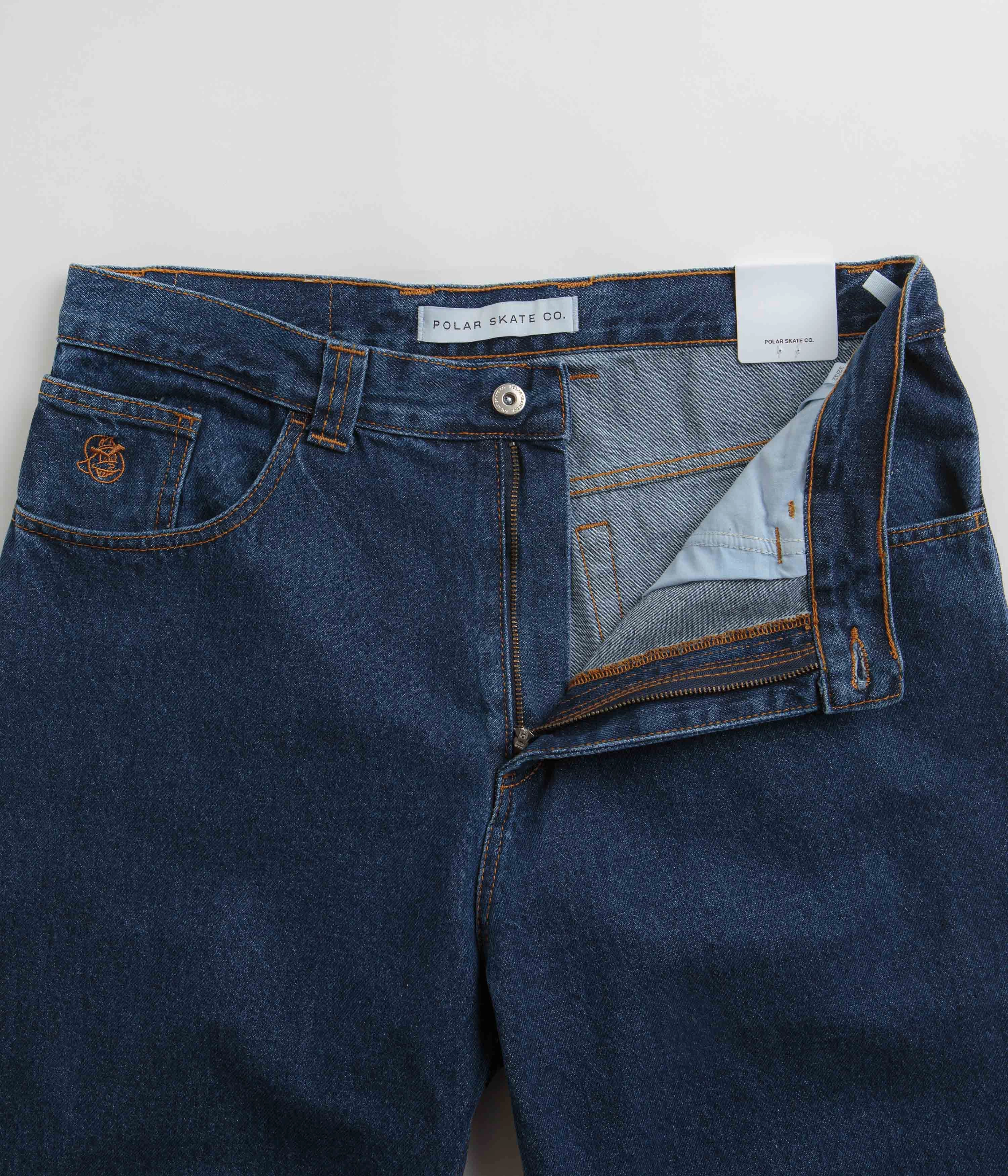 Polar 93 Jeans - Dark Blue Trendy Waist Anti Cling Finish