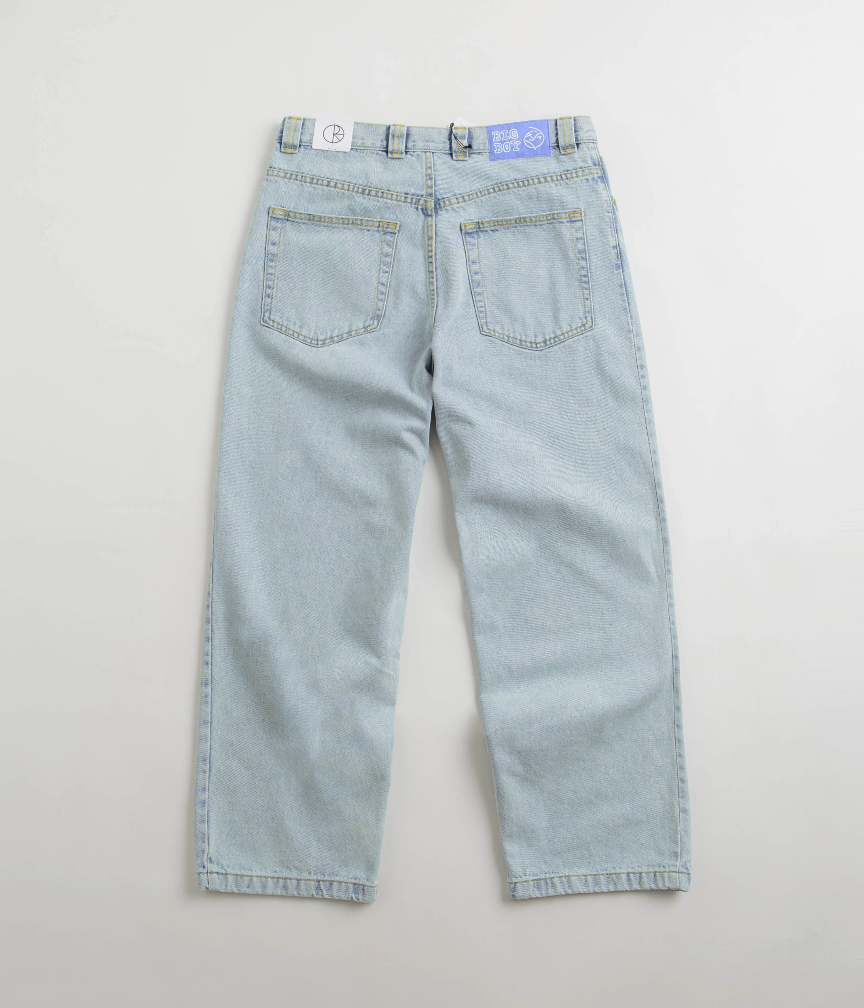Polar Big Boy Jeans - Light Blue High Waist Stretch Moisture Management