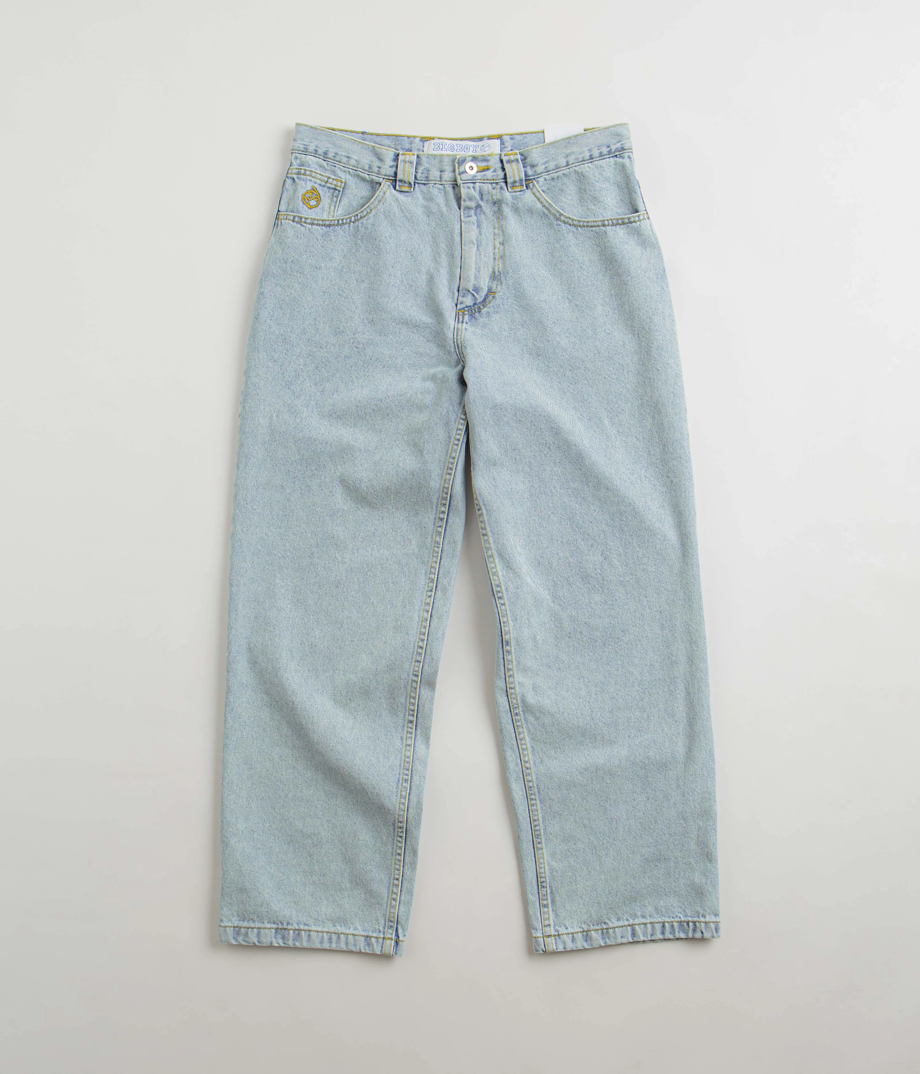 Core Movement WrinkleResistantMaterial Polar Big Boy Jeans - Light Blue