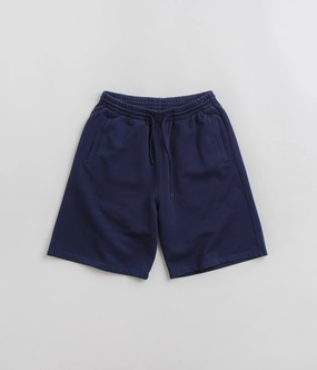 Polar Frank Sweat Shorts - Dark Blue Stain Release Finish ethical fashion