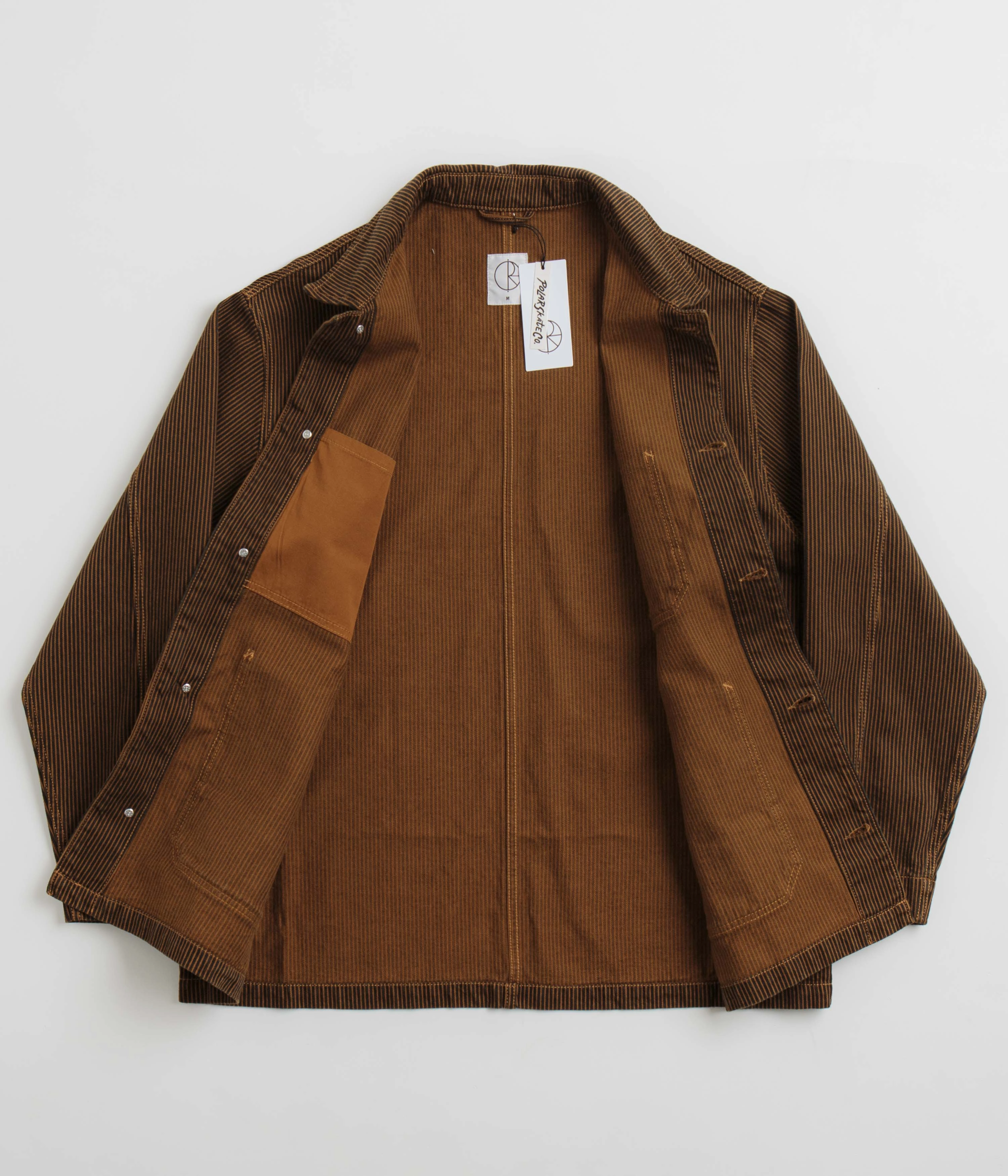Argue Polar Hickory Stripe Ezra Jacket - Rust