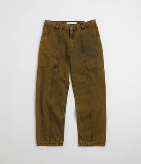 Breathable Weave Fabric Polar Jiro Pants - Yellow Black