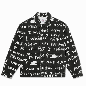 Polar Sad Notes Patrik Jacket Waterproof Stitch Details