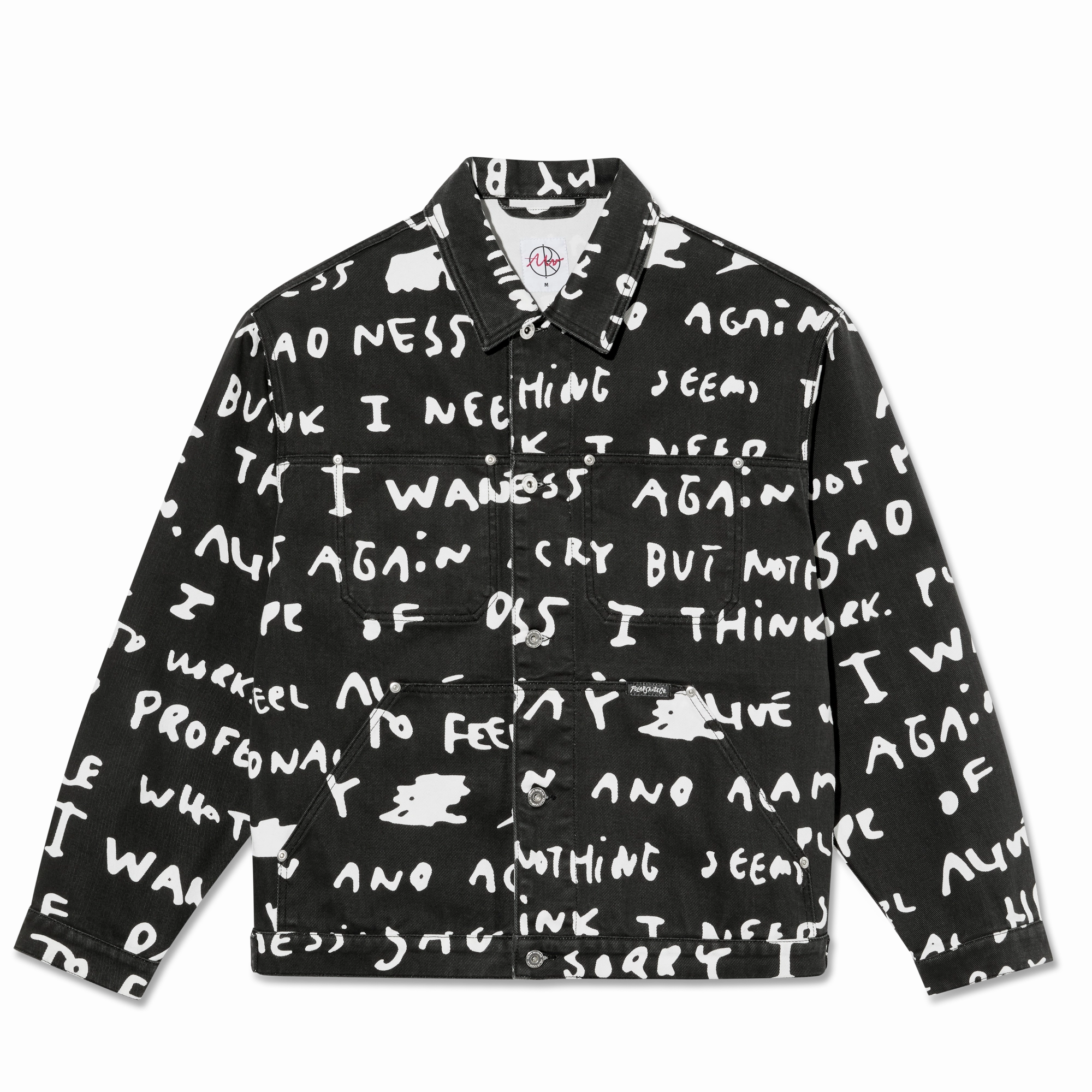 Polar Sad Notes Patrik Jacket Waterproof Stitch Details