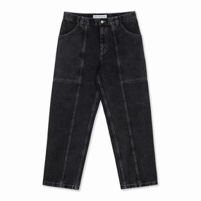Base Comfort Polar Skate Co Jiro Pants - Silver Black denim