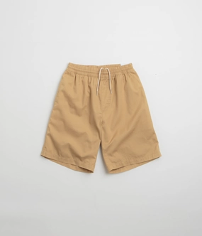 Polar Surf Shorts - Beige Layered Panel Design Linen blend