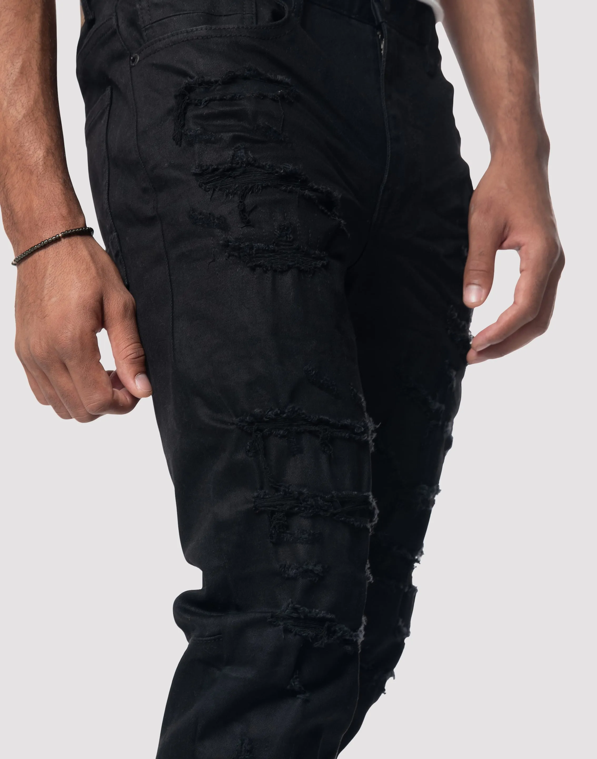 Grindhouse Heavy Rip N Repair Jet Jeans All Day