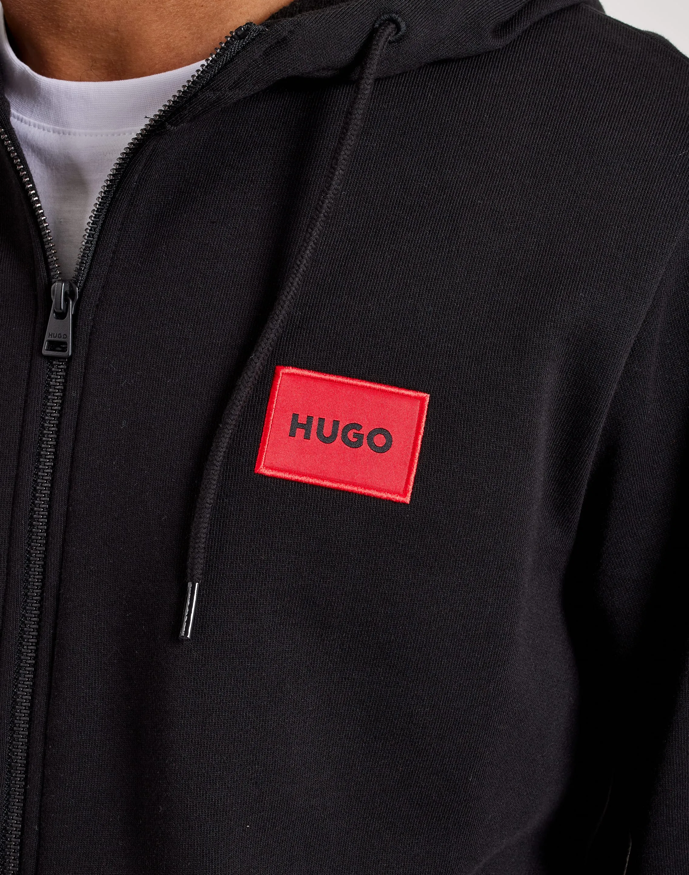 Free Mind Hugo Daple Box Logo Full-Zip Fleece Hoodie
