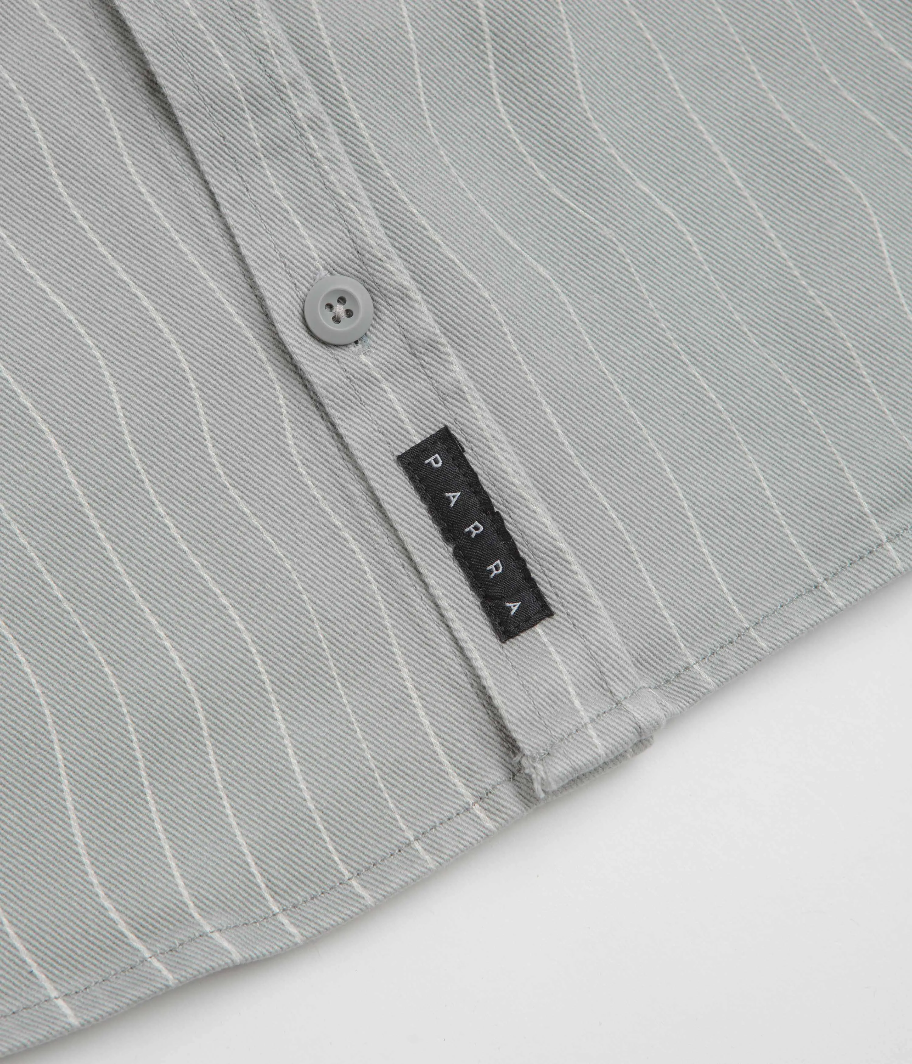by Parra Meandering Lines Shirt - Grey Black Tie Optional
