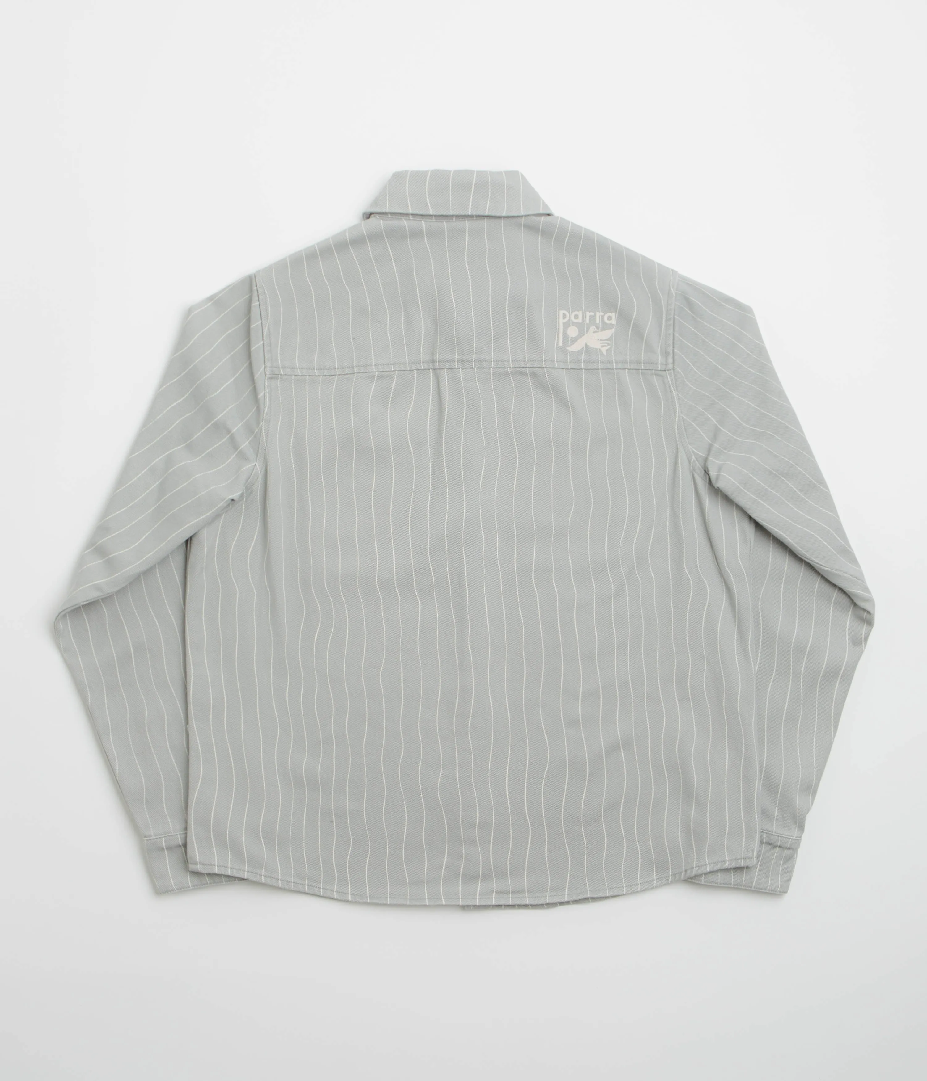 Double Stitched Hems by Parra Meandering Lines Shirt - Grey