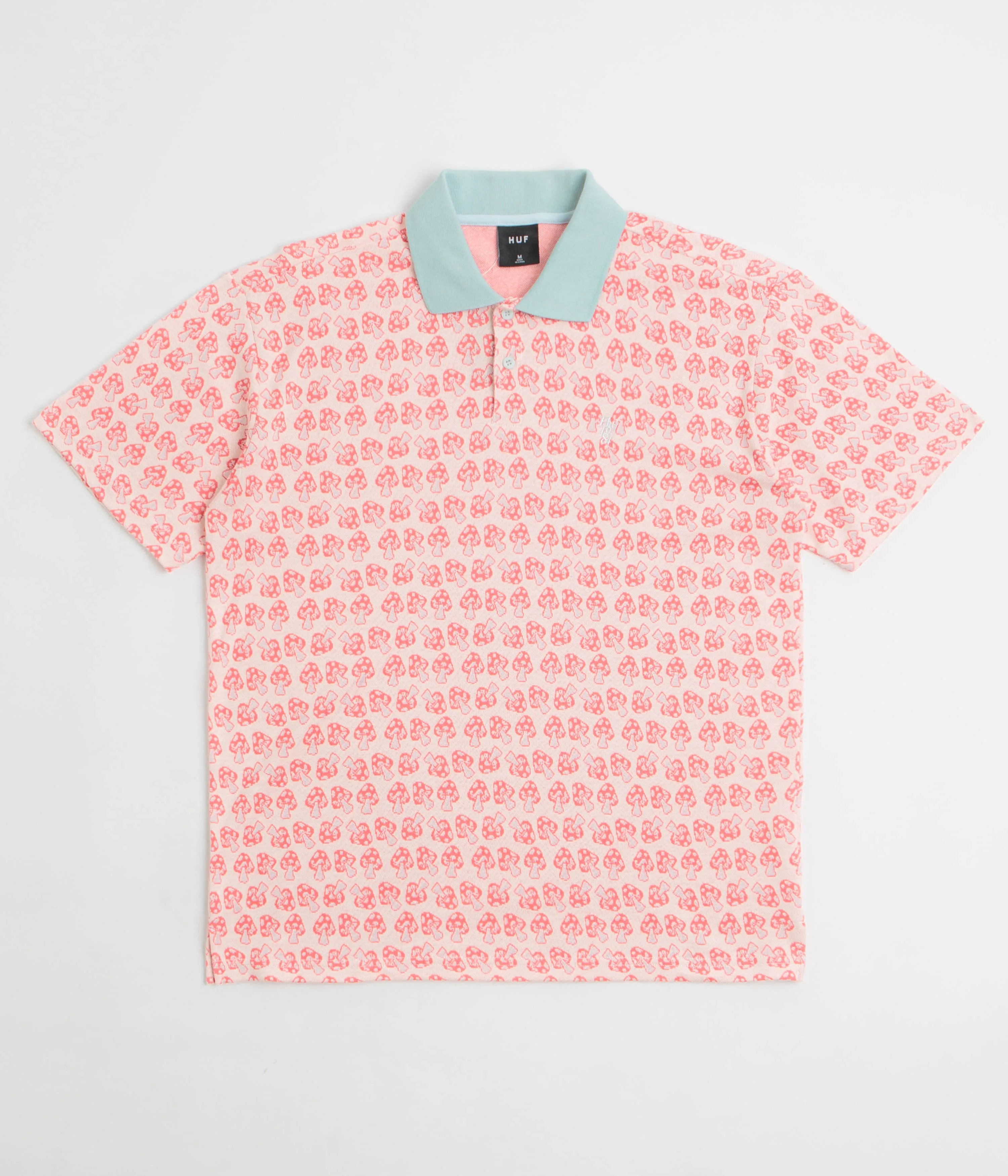 Eco Dye Technique HUF Microdose Knit Polo Shirt - Red