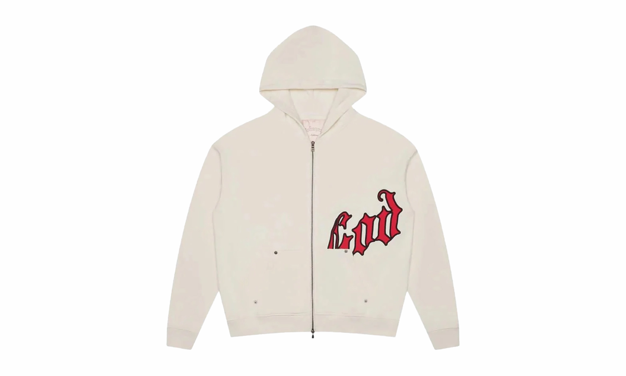 AI Style Moon Cool OG Logo V2 Hoodie "Bone / Red"