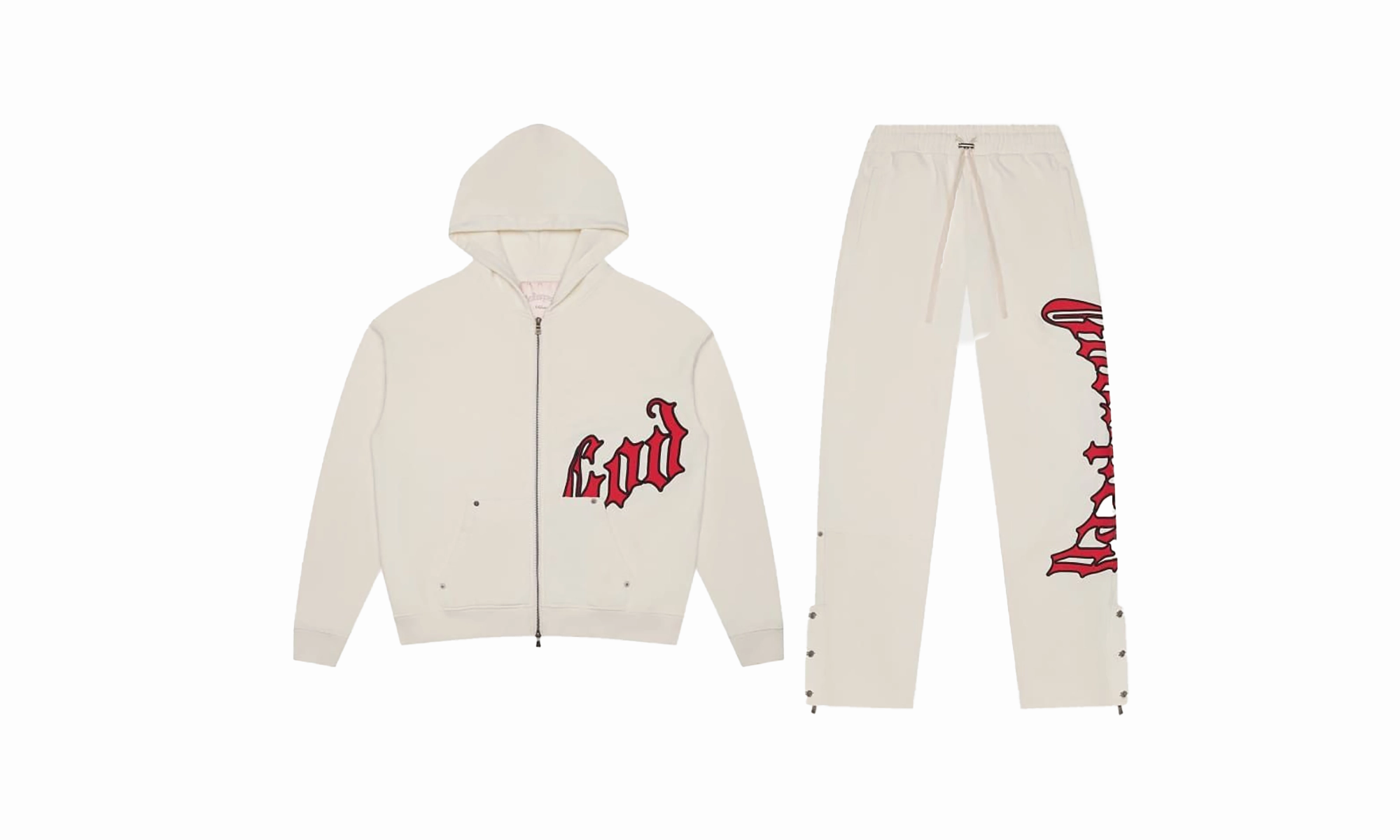 OG LOGO V2 BONE, SWEATSUIT "Red" Lake Glow